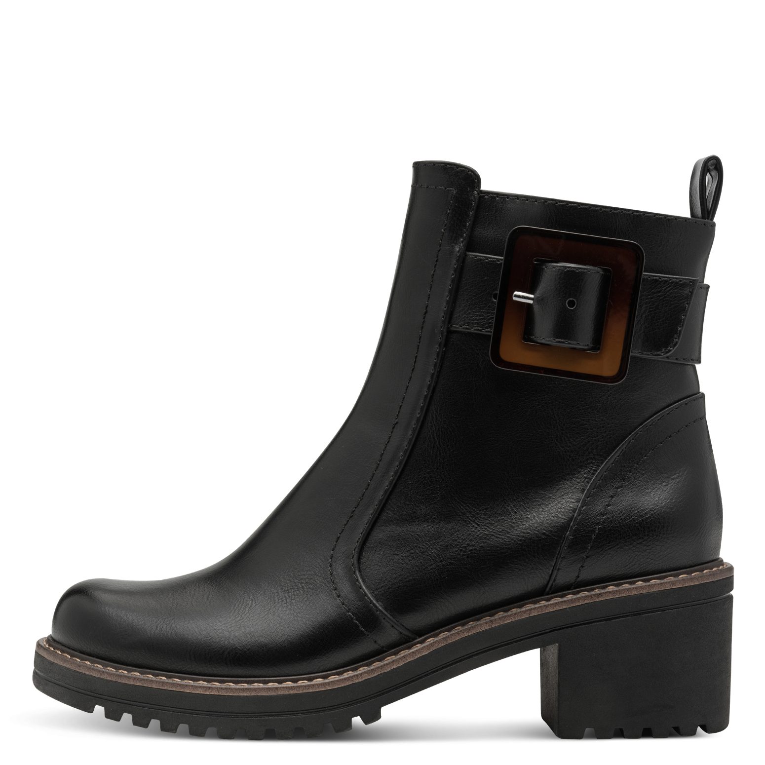 MARCO TOZZI Stiefelette Blockabstz, Herbstboots in veganer Verarbeitung