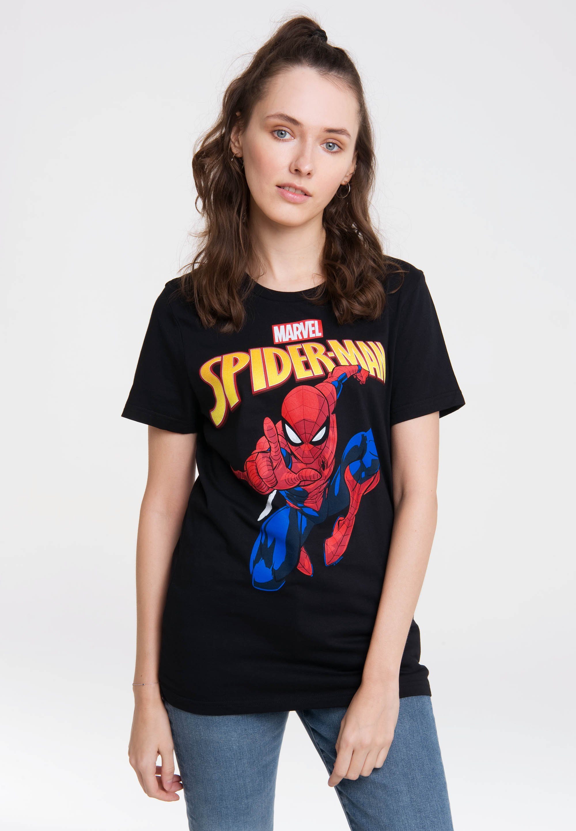 LOGOSHIRT T-Shirt Marvel Spider-Man Print | T-Shirts