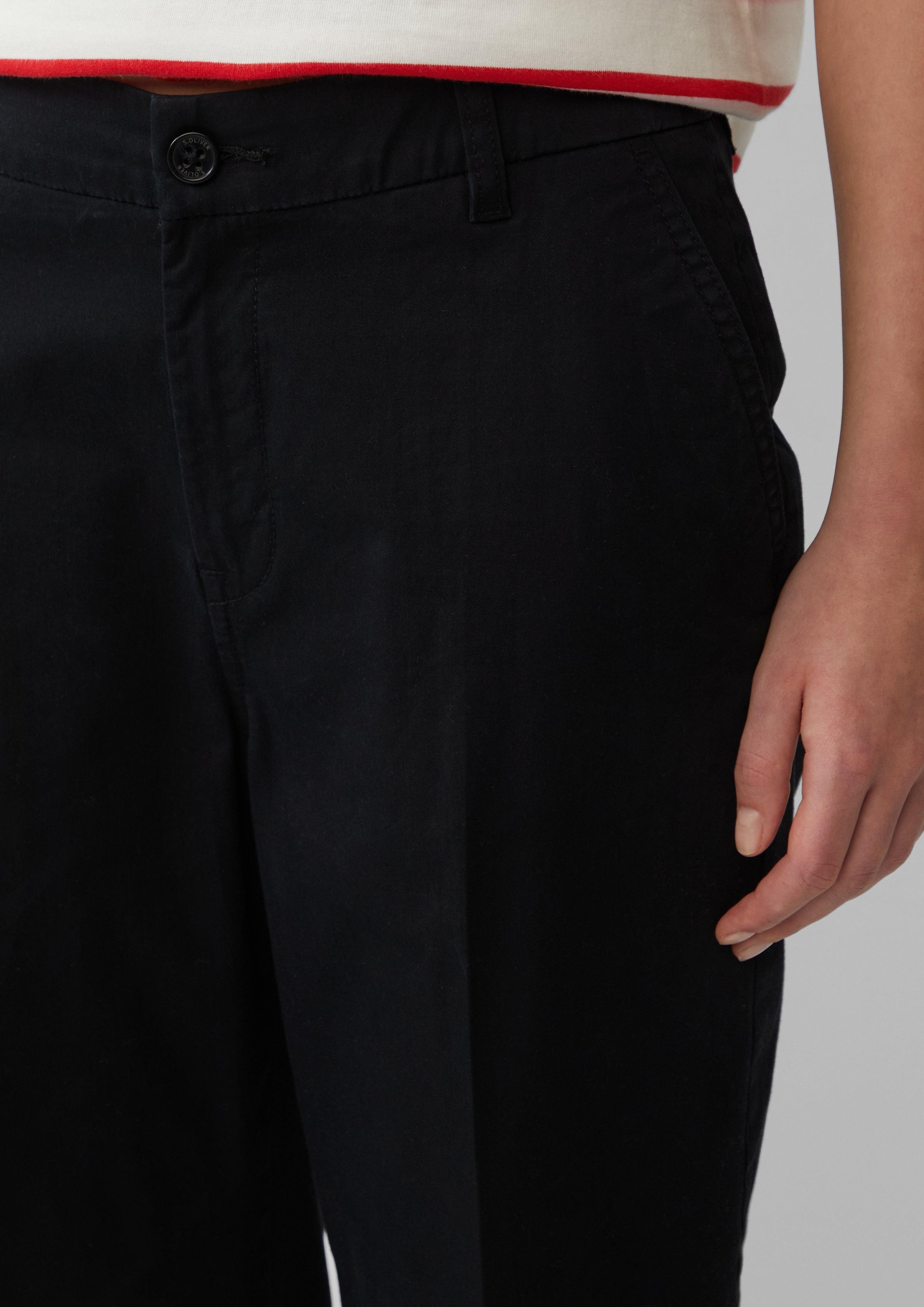 s.Oliver 7/8-Hose High-Rise-Culotte aus Baumwollstretch mit günstig online kaufen