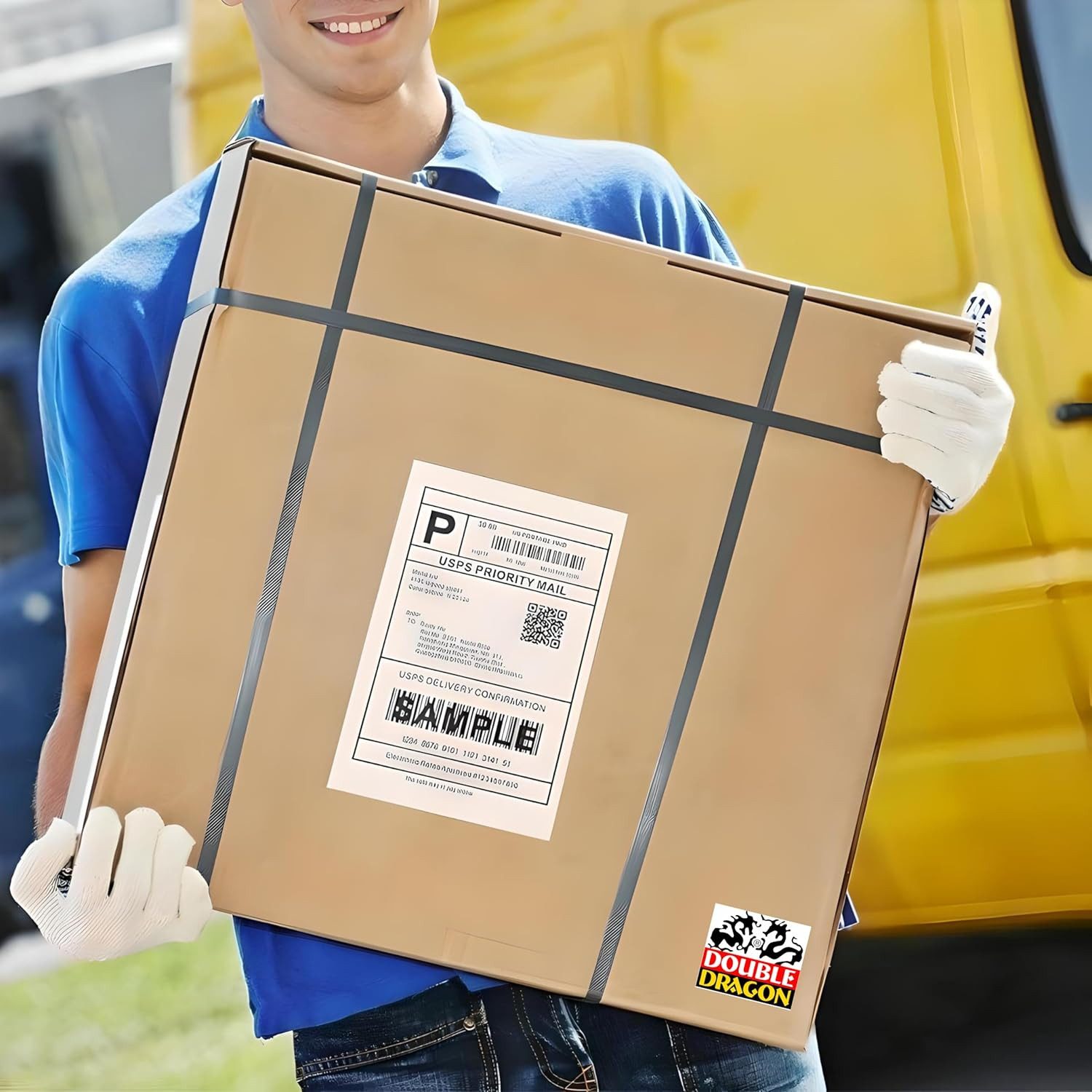 Montegoni Etikettenrolle Versandetiketten Rolle 100 x 150 mm, Thermoetiketten für Zebra, MUNBYN Dymo Thermodrucker, DHL UPS DPD kompatibel, selbstklebend