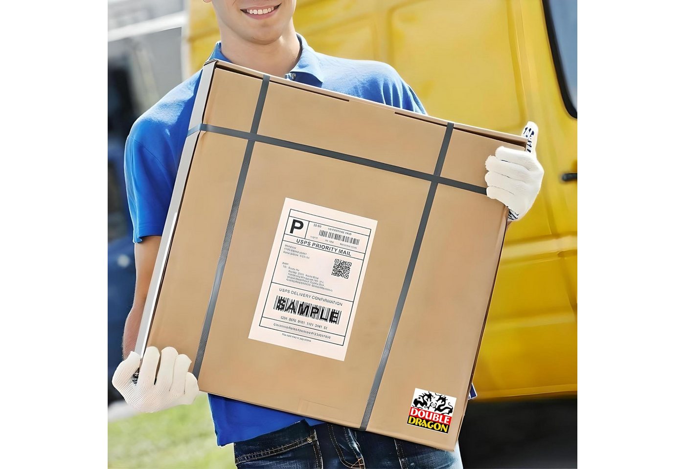 Thumbnail - Montegoni Etikettenrolle Versandetiketten Rolle 100 x 150 mm, Thermoetiketten für Zebra, MUNBYN Dymo Thermodrucker, DHL ...