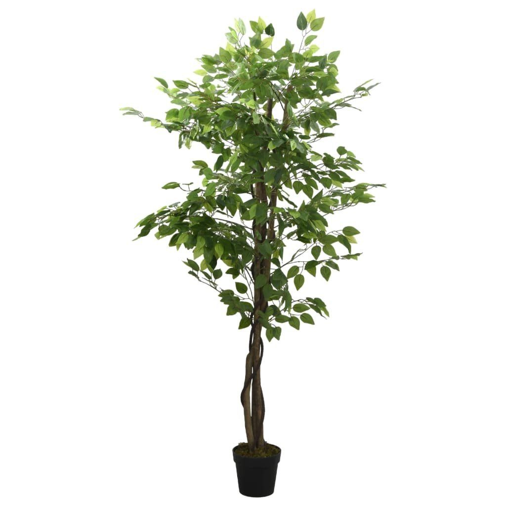 Kunstbaum Ficusbaum Künstlich 1260 Blätter 200 cm Grün, vidaXL, Höhe 200 cm – Bild 2 von 5