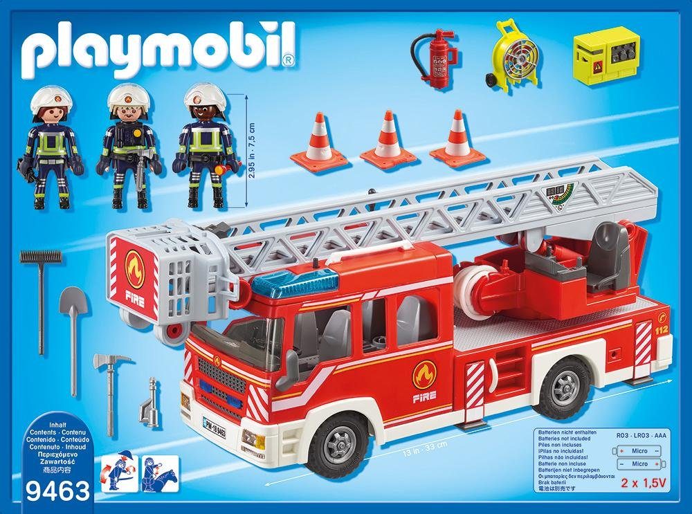 Playmobil® Feuerwehr-Leiterfahrzeug (9463), My Action Heroes Konstruktions- günstig online kaufen