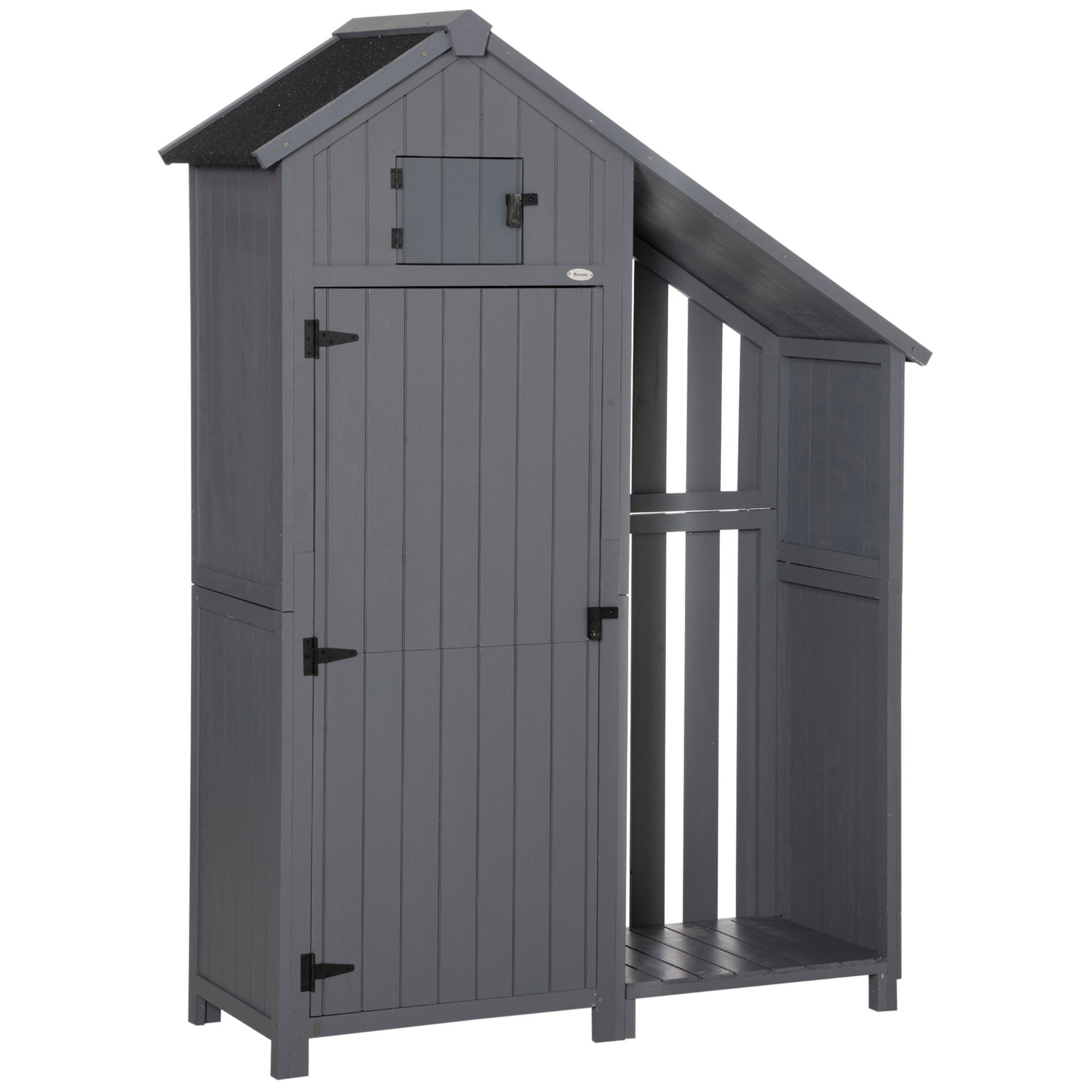 Outsunny Gerätehaus Gartenschrank, aus Holz, Geräteschuppen günstig online kaufen