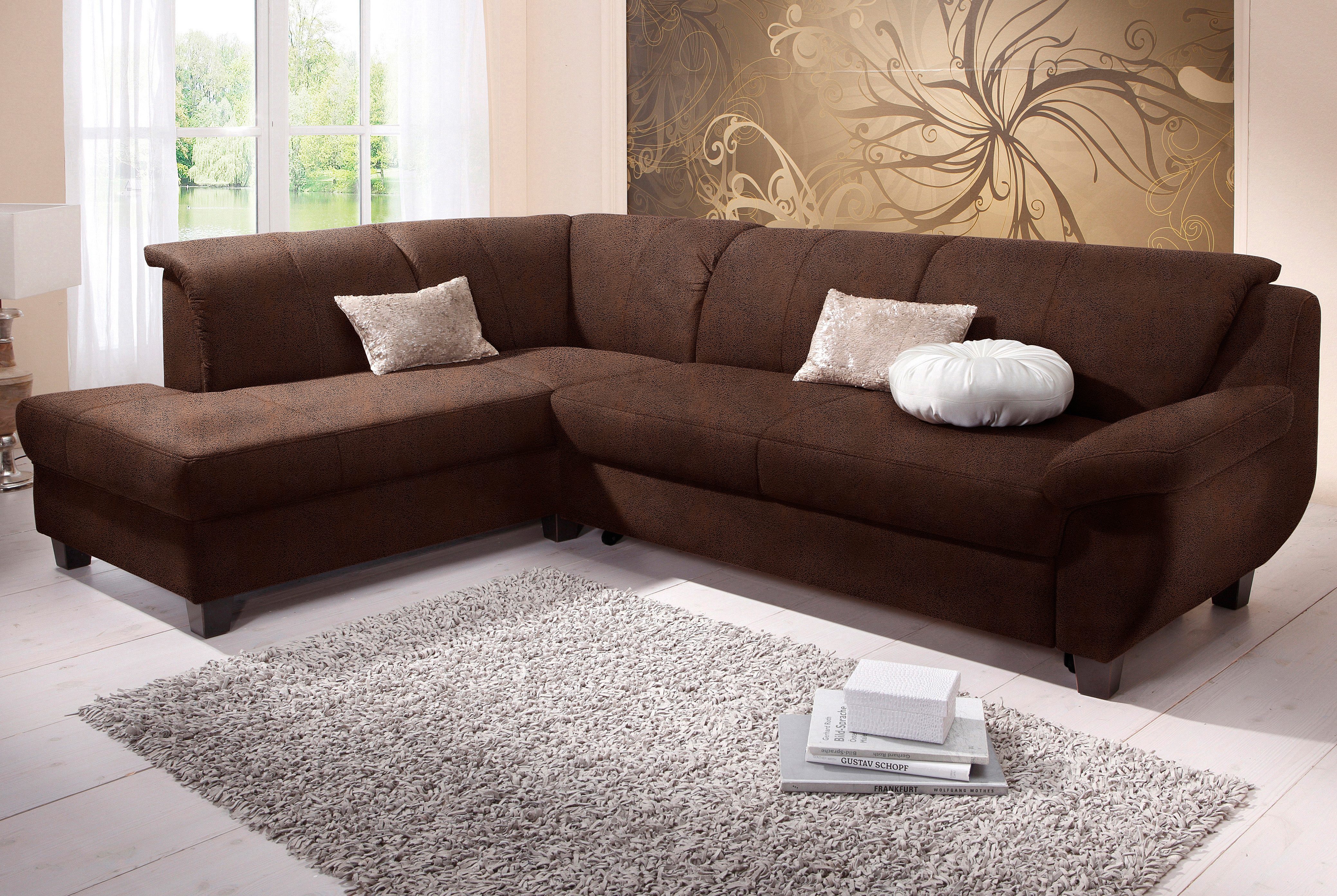 Ecksofa Yesterday L-Form, B/T: 254/186 cm, belastbar bis 140kg/ Sitz