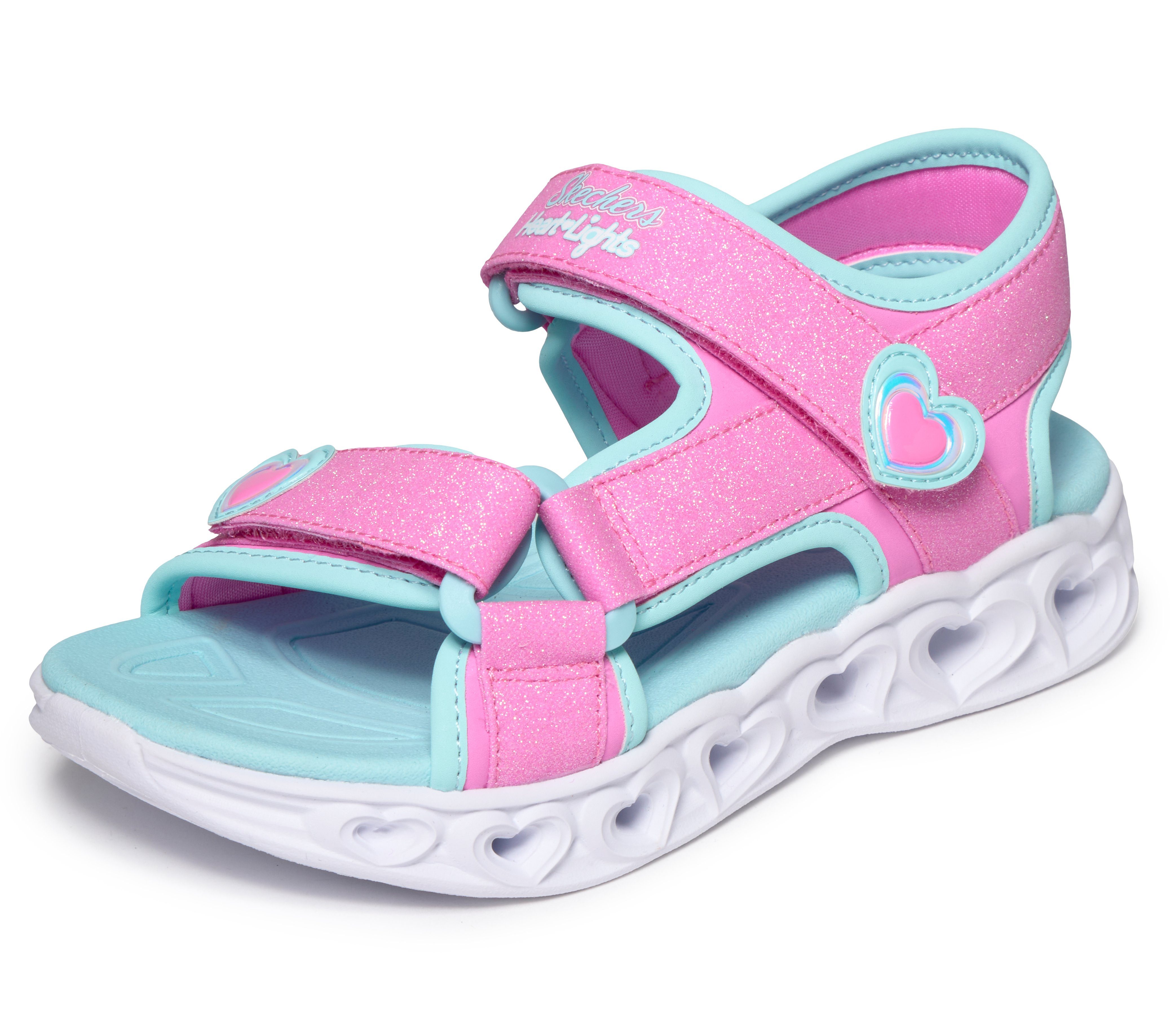 Skechers HEART LIGHTS SANDALS Sandale Sommerschuh mit Klettverschluss, Größenschablone zum Download