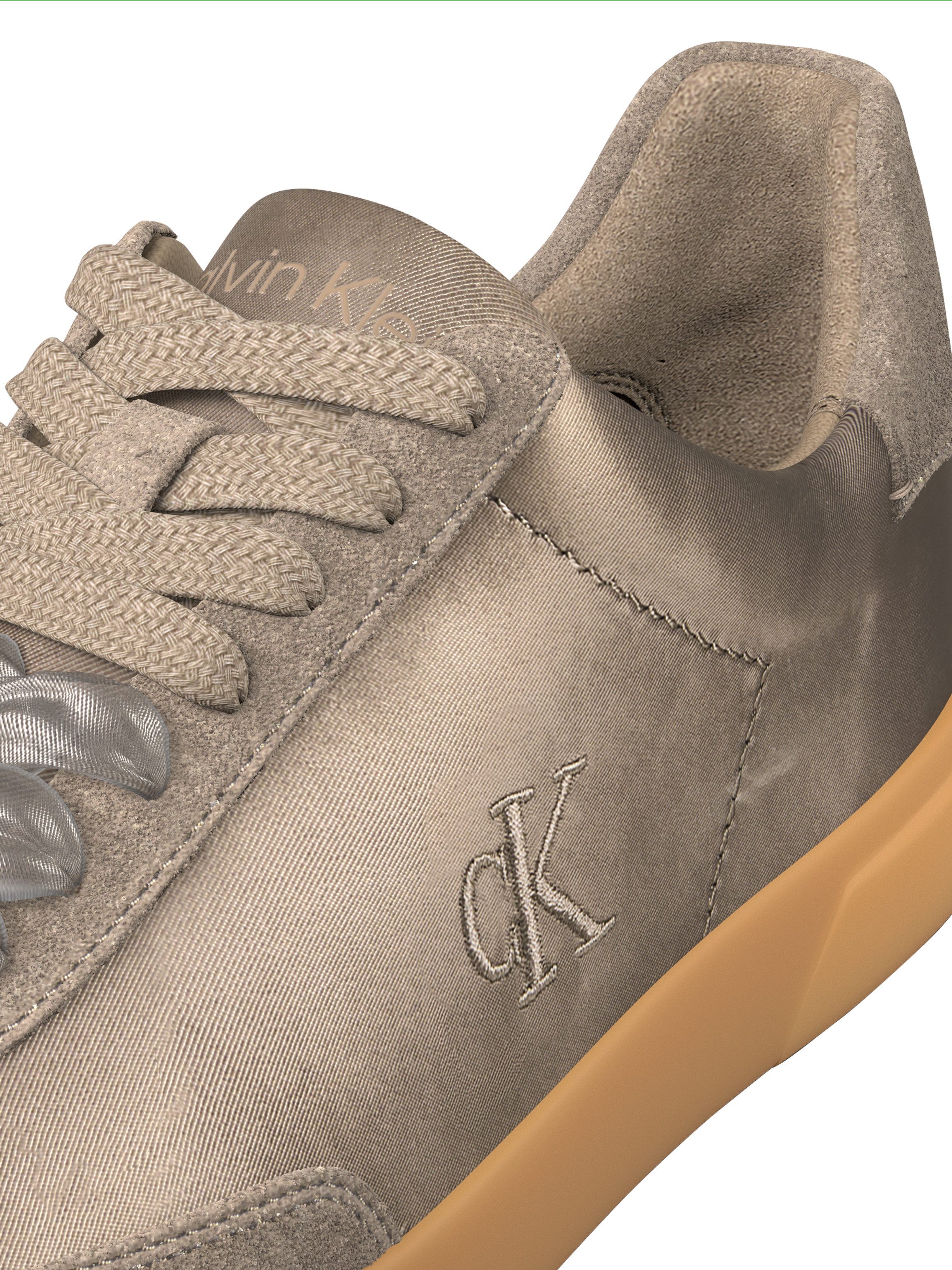 Calvin Klein LOW PRO CUPSOLE WT SATIN MIX Plateausneaker Freizeitsneaker, Halbschuh mit zwei Schnürsenkelarten