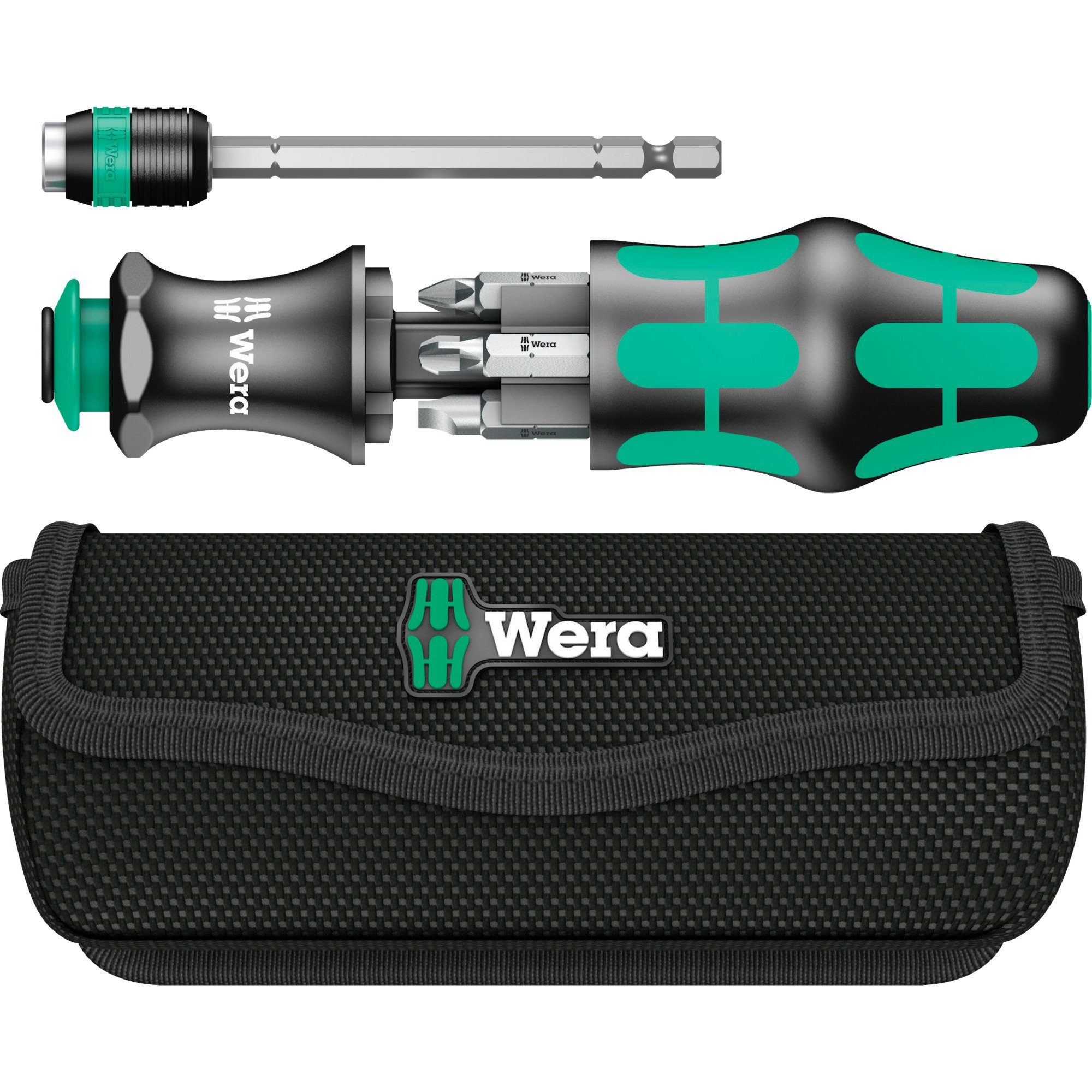 Bohrer- und Bitset Wera Kraftform Kompakt 25, 7-teilig