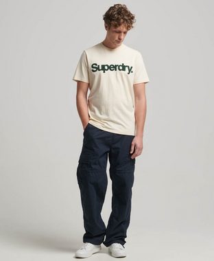 Superdry T-Shirt CORE LOGO CLASSIC T SHIRT Oatmeal White
