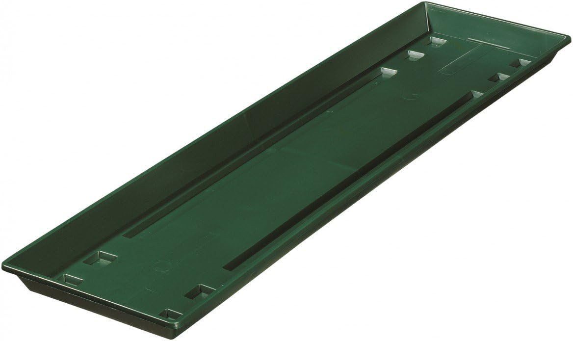 Geli Blumentopfuntersetzer Standart Untersetzer eckig, 60 x 15,50 cm, dunkelgrün, 1-tlg.