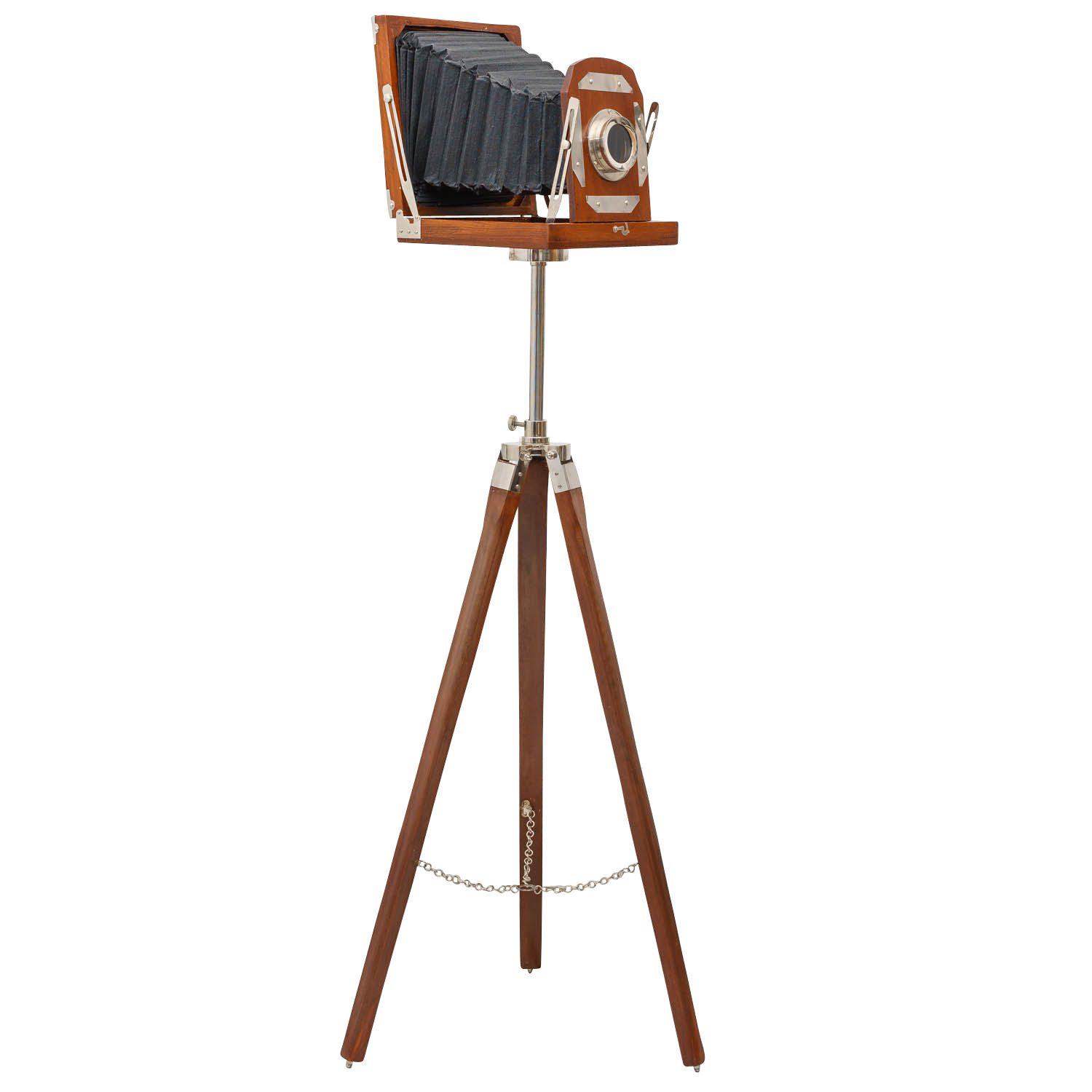 Aubaho Dekoobjekt Plattenkamera Stativ Kamera Studio Atelier Dekoration Antik-Stil 130cm