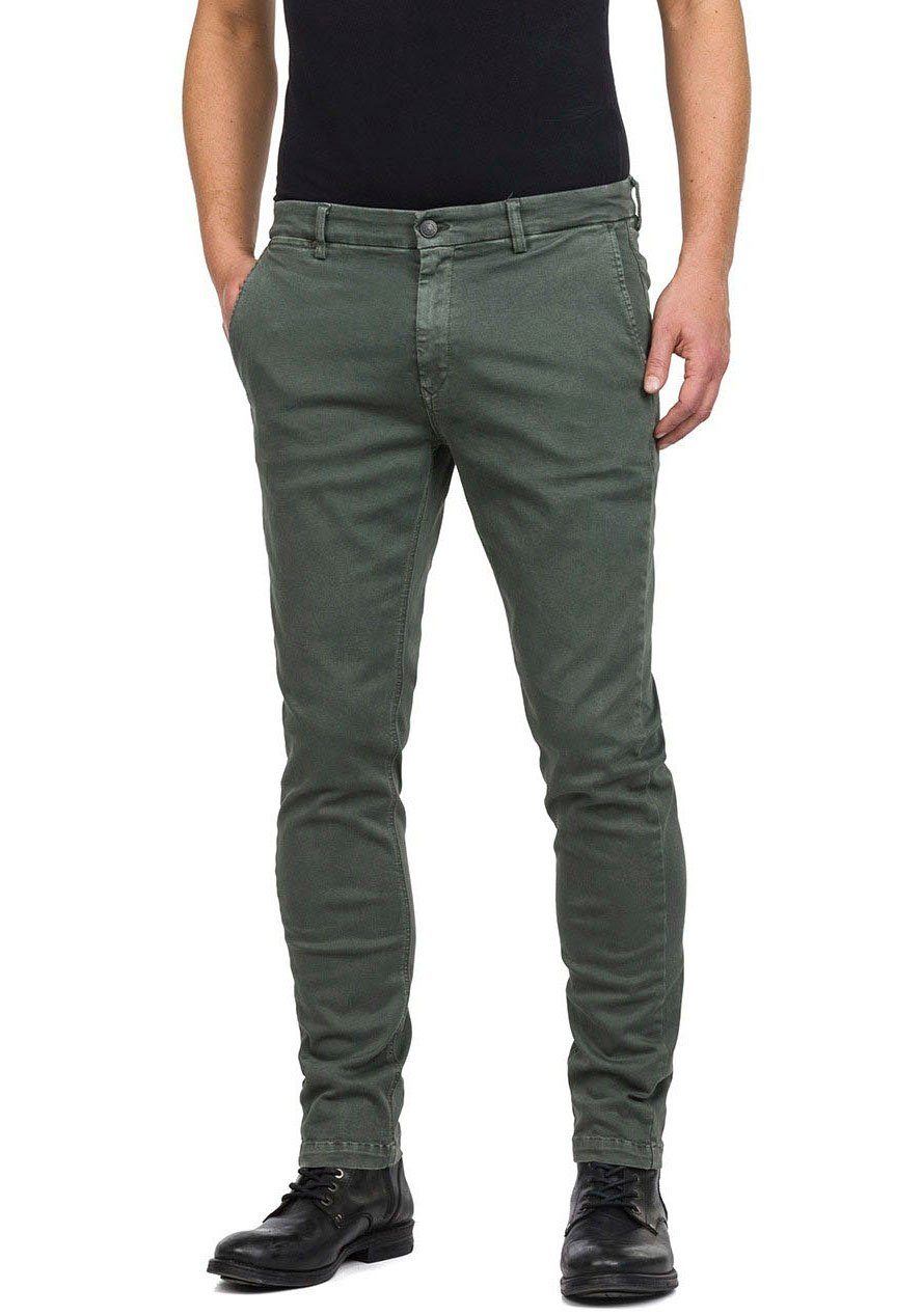 Replay Chinohose ZEUMAR Hyperflex khaki