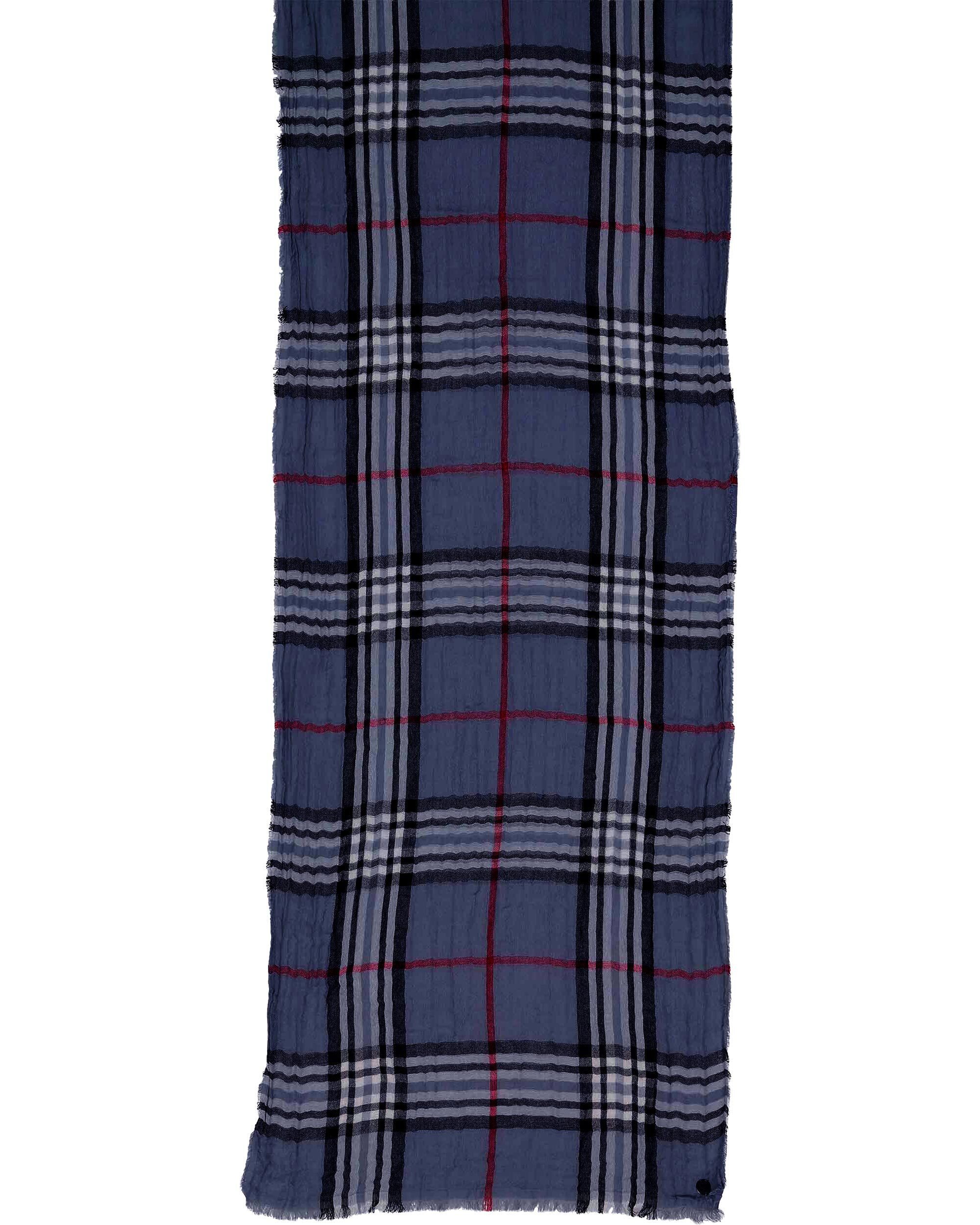 Fraas Modeschal Leichter Schal mit FRAAS Plaid Karo in Krepp-Optik, (keine)