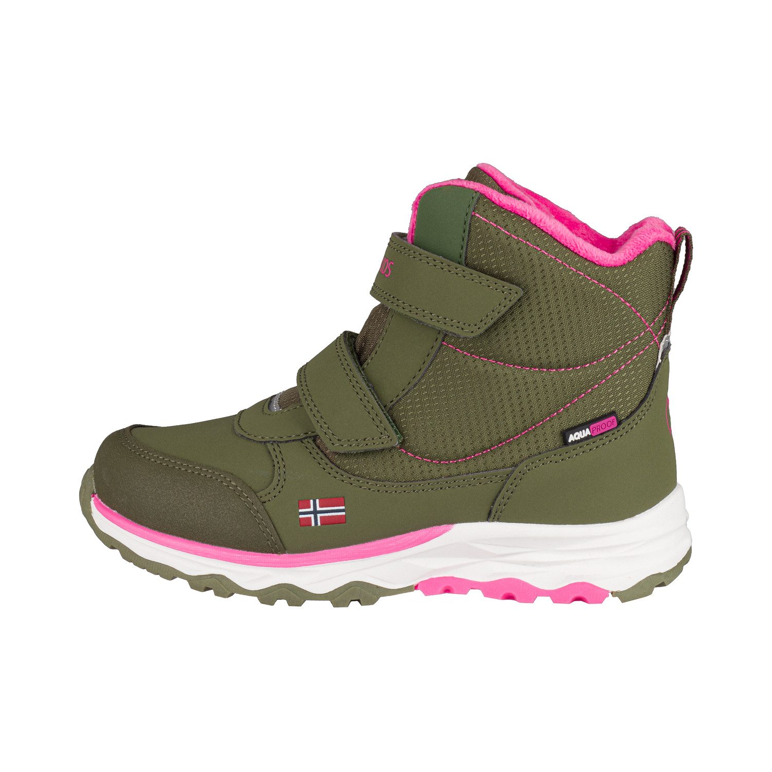 TROLLKIDS KIDS HAFJELL WINTER BOOTS Winterstiefel wasserdicht, Klettverschluss, reflektierende Details