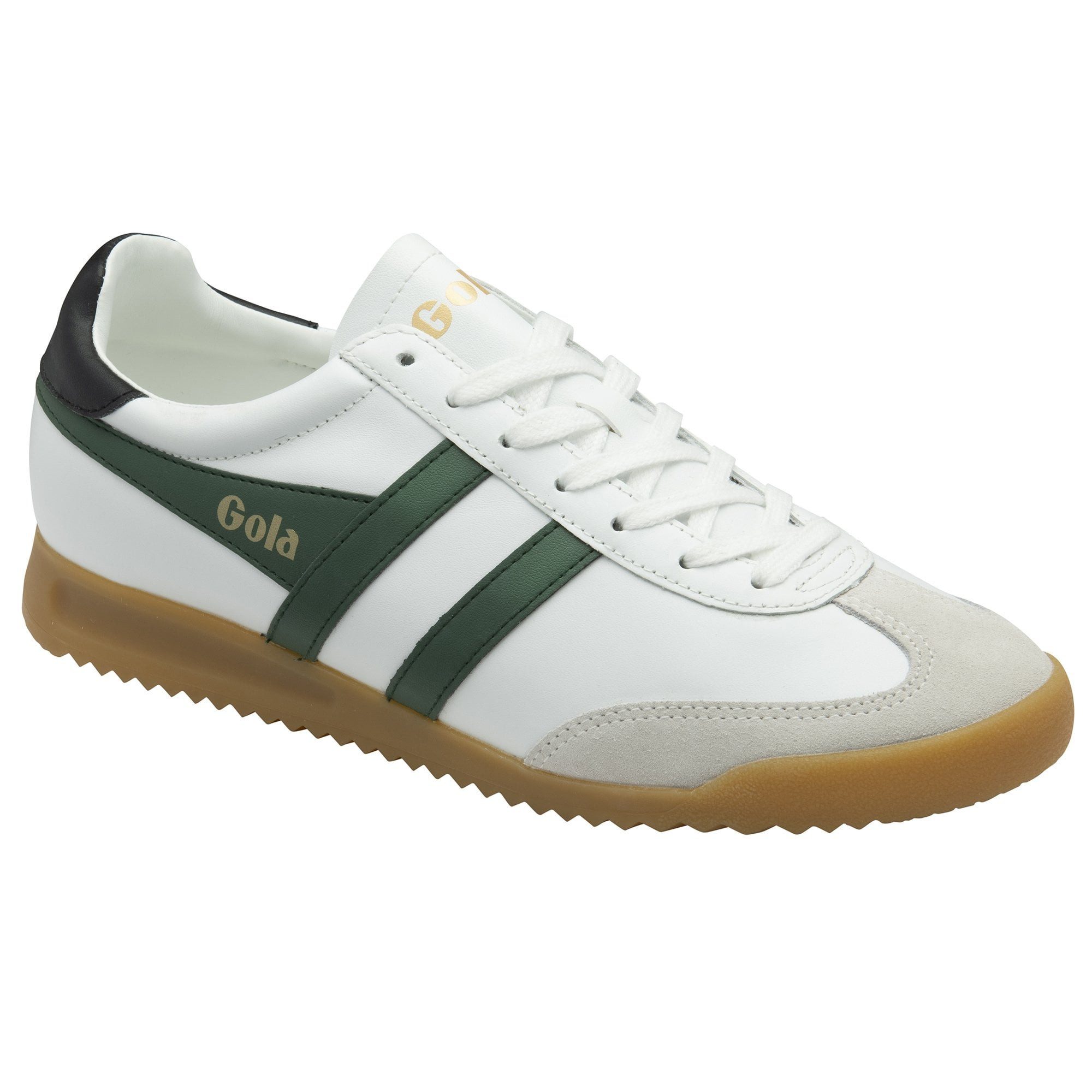 Gola Torpedo Leder 2025 weiss/immergrün/schwarz Herren Sneaker
