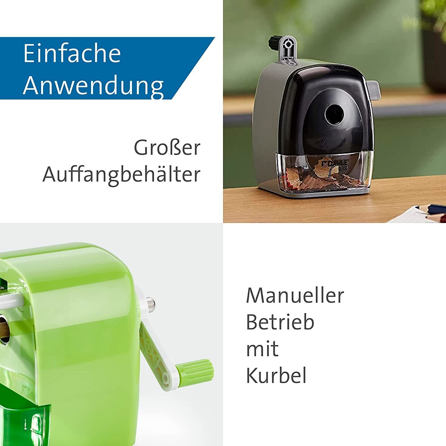 DAHLE Anspitzer DAHLE Bleistift-Spitzmaschine 133 schwarz weiss