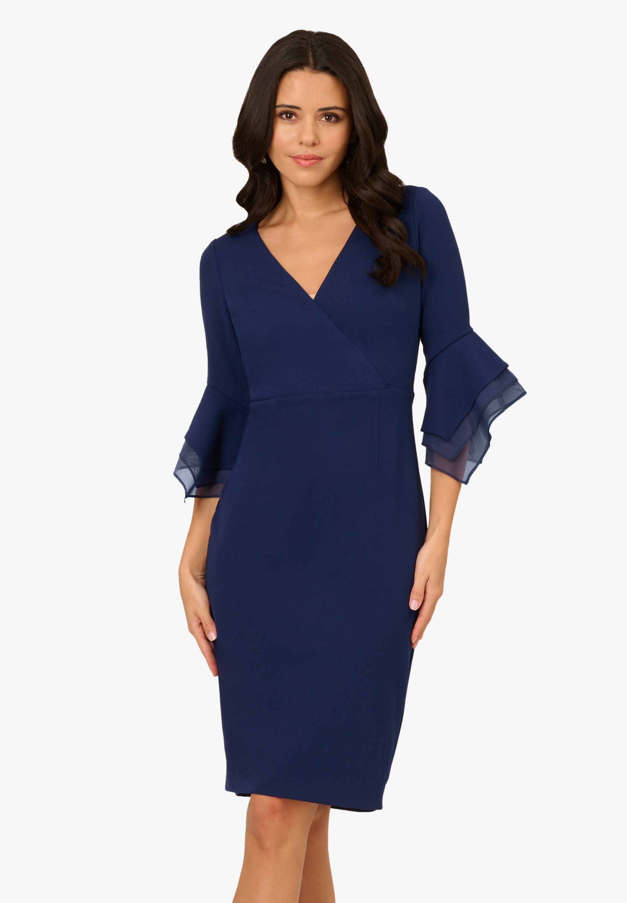 Adrianna Papell Abendkleid Crepe Combo Midi günstig online kaufen