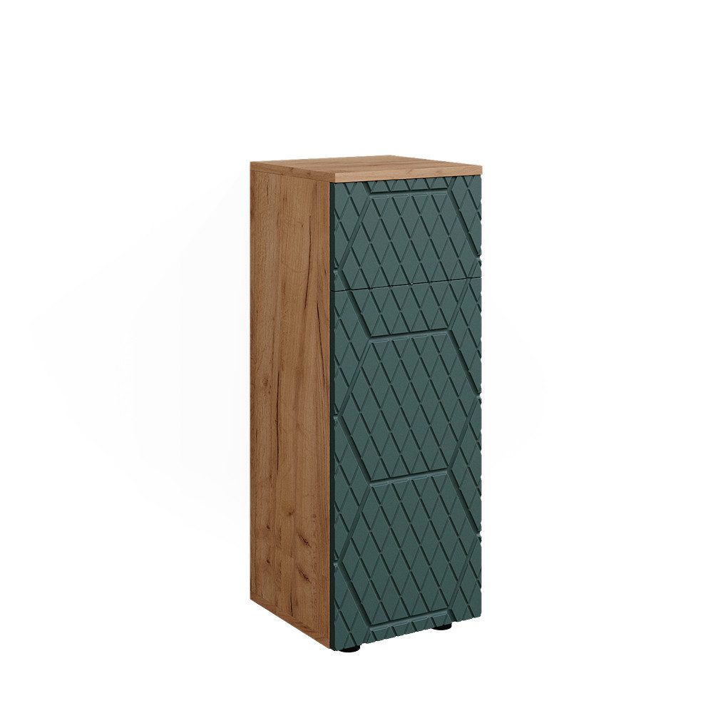 Vicco Midischrank Irma, Goldkraft Eiche/Grün, 30 günstig online kaufen