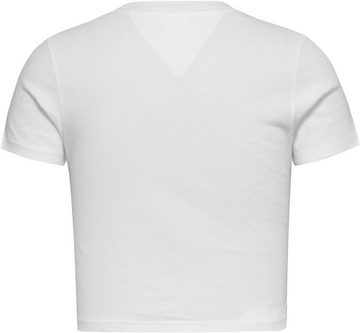 Tommy Jeans T-Shirt TJW SLIM CRP WASHED TJ LIPS TEE mit Frontprint