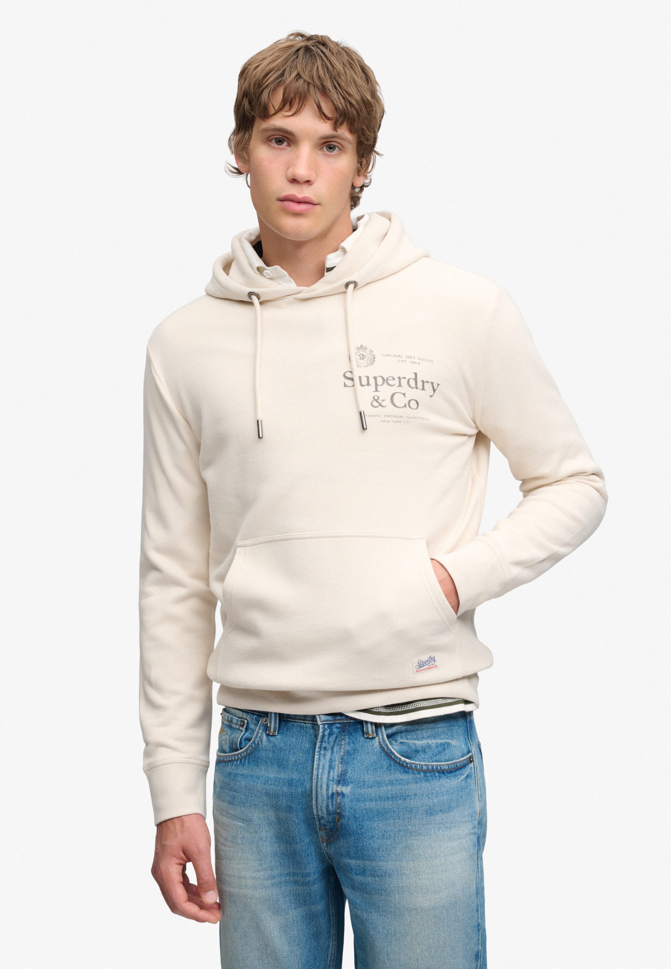 Superdry Kapuzensweatshirt 1954 COMPANY RELAXED HOOD Baumwollmischung, relaxed fit