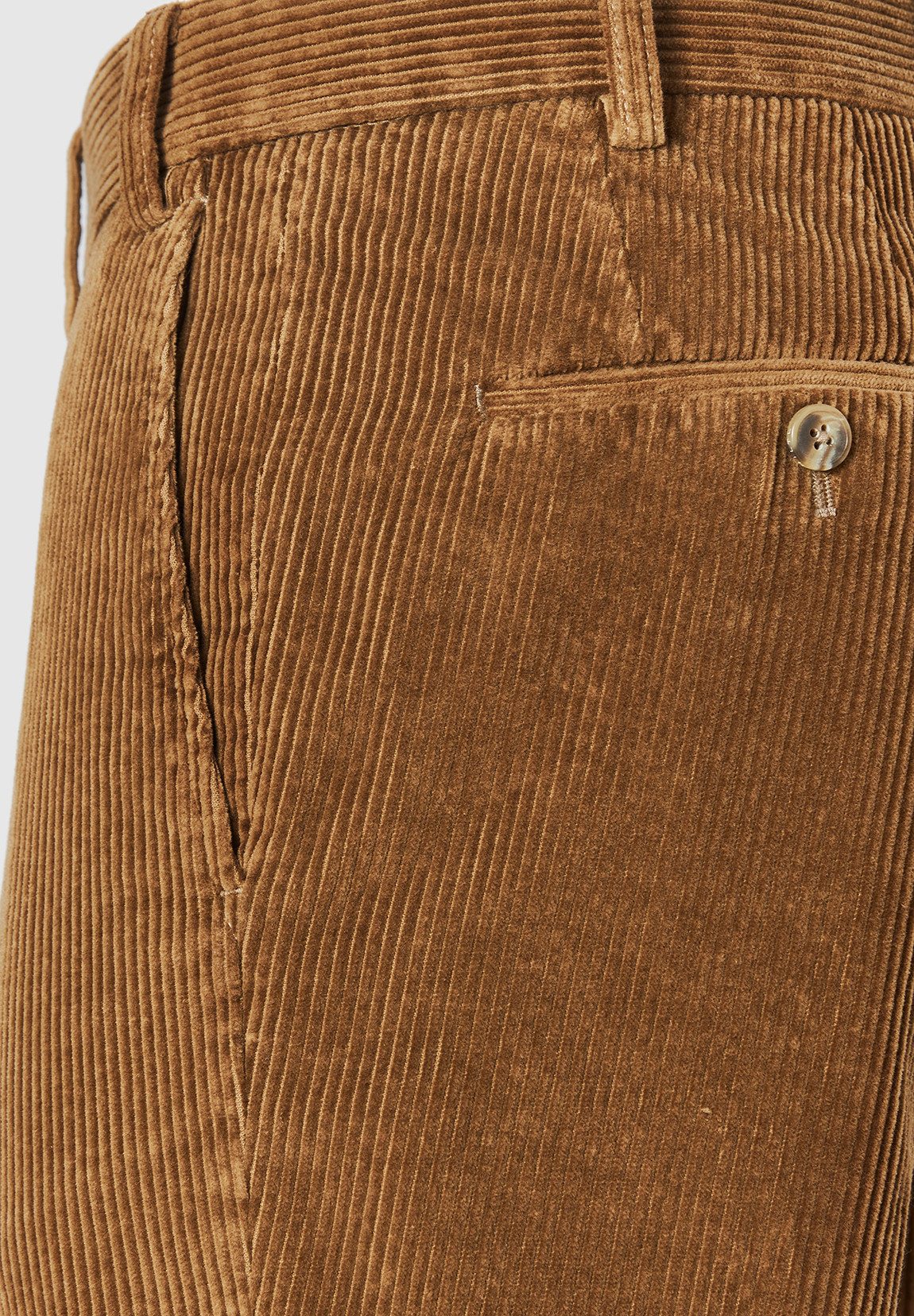 Hiltl Cordhose Parma I Cordhose Herren Regular Fit Genua Cord, sand, 23 Premium Cordhose, Business Casual Hose für Alltag, Büro und Freizeit