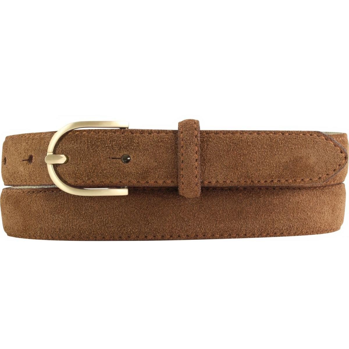 BELTINGER Ledergürtel Damen-Gürtel aus Veloursleder 2,5 cm - Velour-Ledergürtel für Damen 25 (1-St)