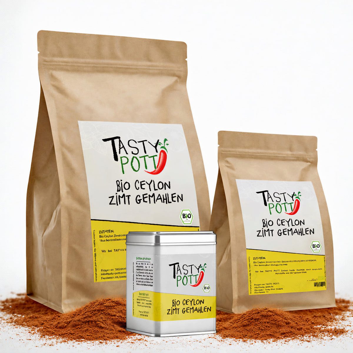 Tasty Salz Tasty Pott Bio Ceylon Zimt gemahlen - im Beutel