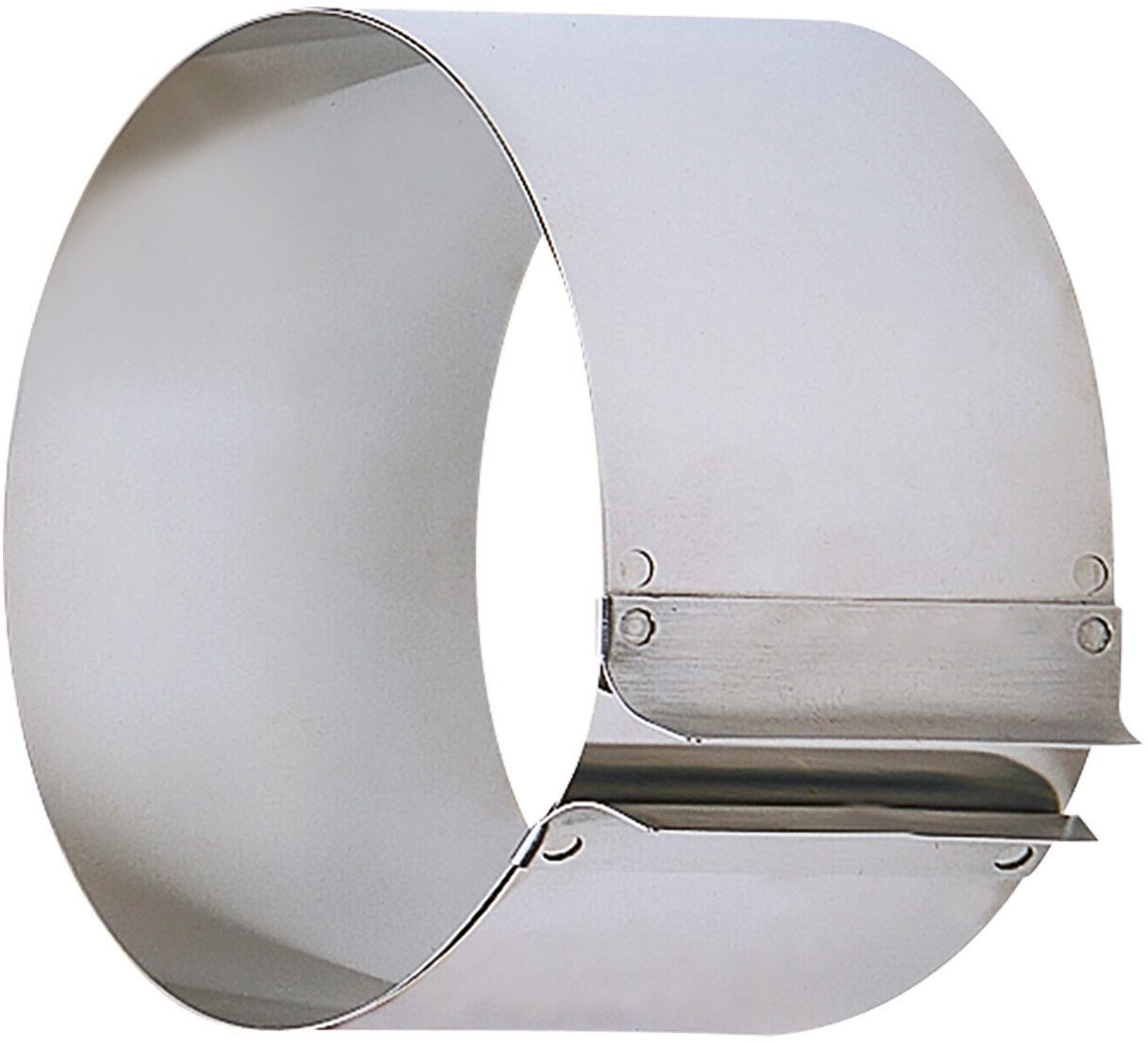 Kaiser Backformen Tortenring Inspiration, Edelstahl 18/10, (1 tlg), mit Griffen, individuelle Größeneinstellung für ⌀ von 16,5 bis 32 cm