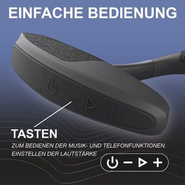 fontastic Nackenlautsprecher Bluetooth, Mobile Lautsprecher mit Mikrofon "Herco" Bluetooth-Lautsprecher