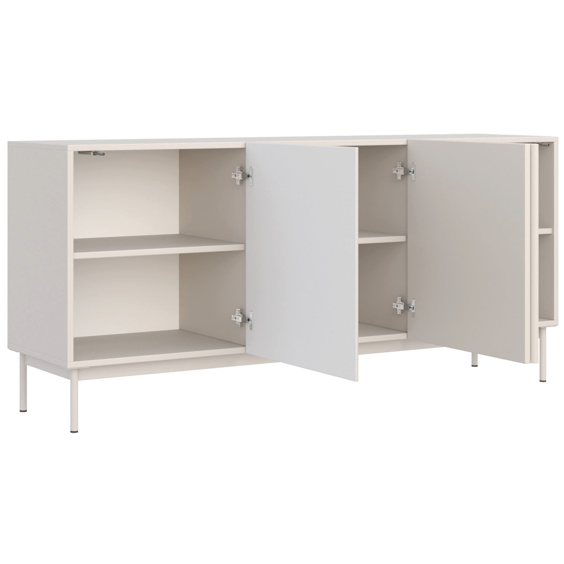 Selsey TV-Schrank OLIO TV-Lowboard Olio dreitürig hoch 160 cm Kaschmir