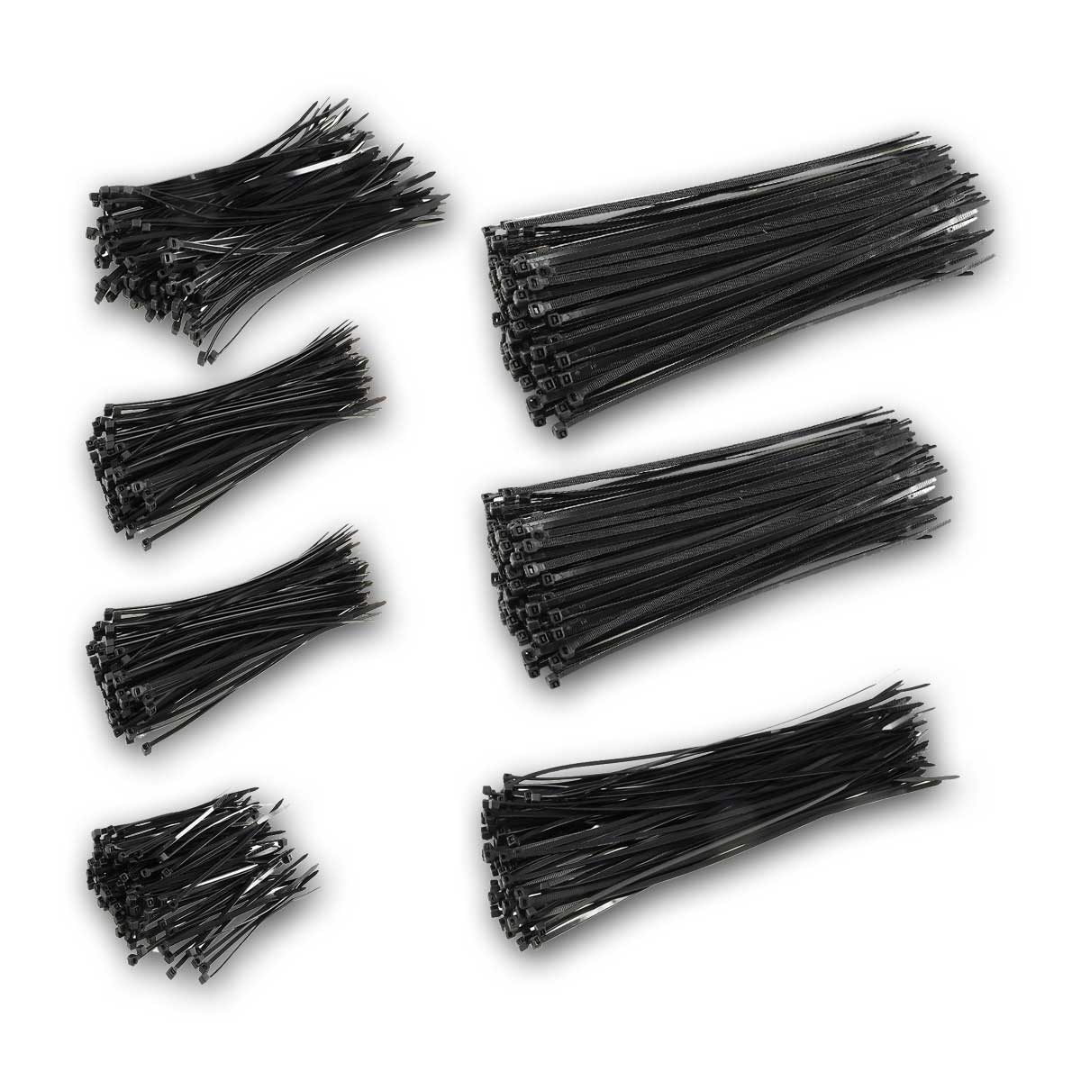 world-trading-net Kabelbinder Kabelbinder Set CKB-700 schwarz, 700teilig