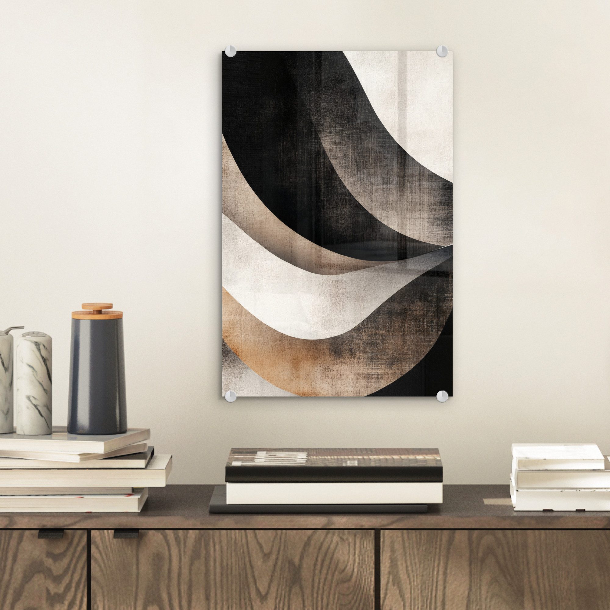 MuchoWow Acrylglasbild Abstrakt - Wellen - günstig online kaufen