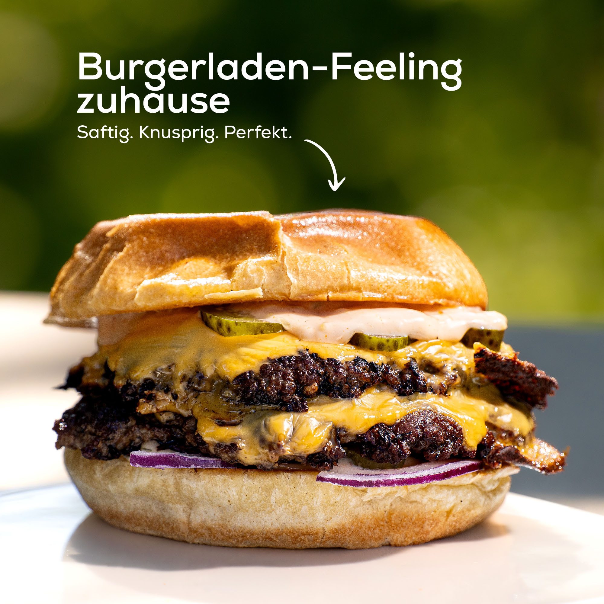 BEHE Interior Burgerpresse Burgerpresse Edelstahl massiv 1kg – Smash Burger Presse (1 St), extra schwer, optimale Krustenbildung, gleichmäßiger Druck – Bild 5 von 5