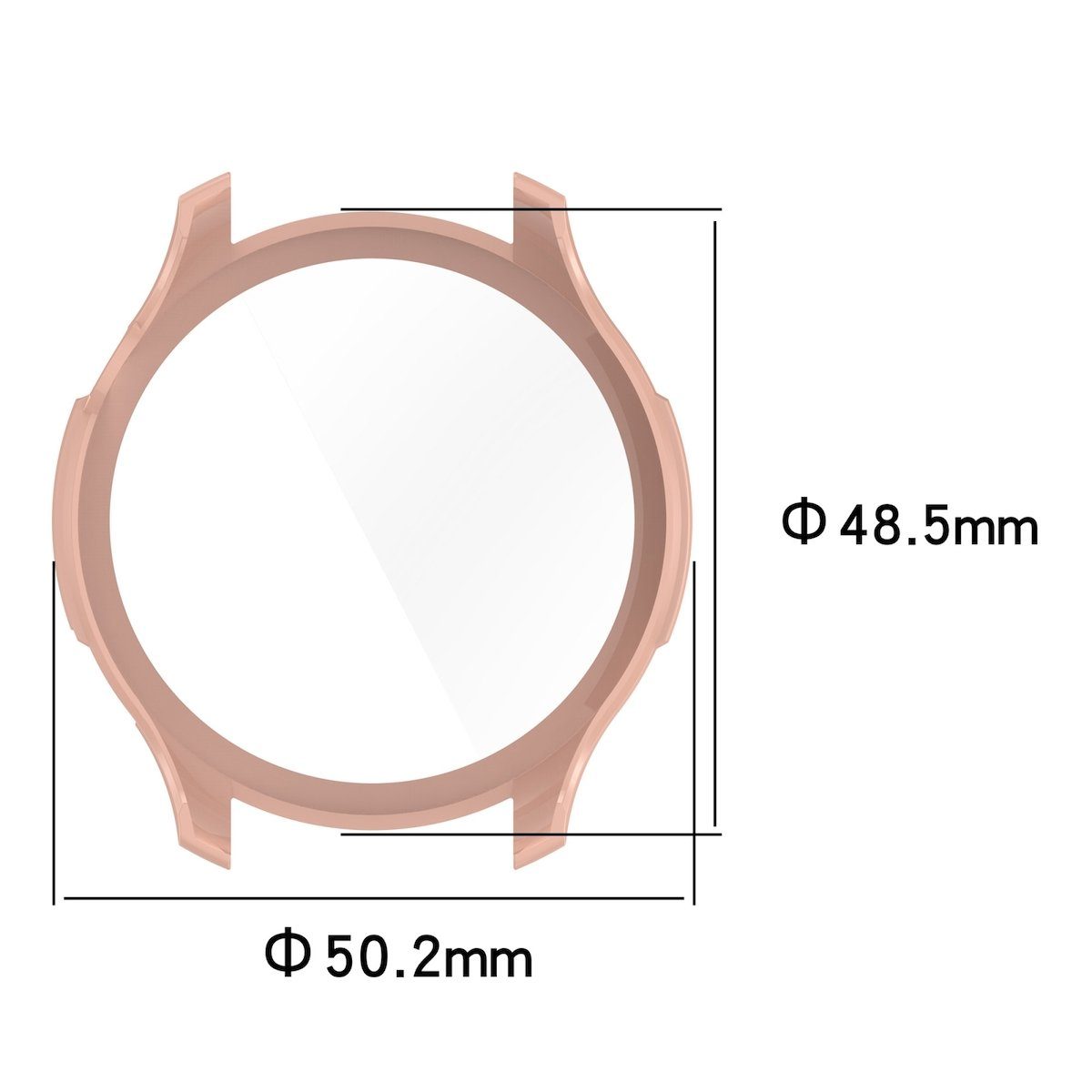 Wigento Smartwatch-Hülle Für Amazfit GTR 4 Schutz PC gehärtetes Glas Grün Hülle Gehäuse Case