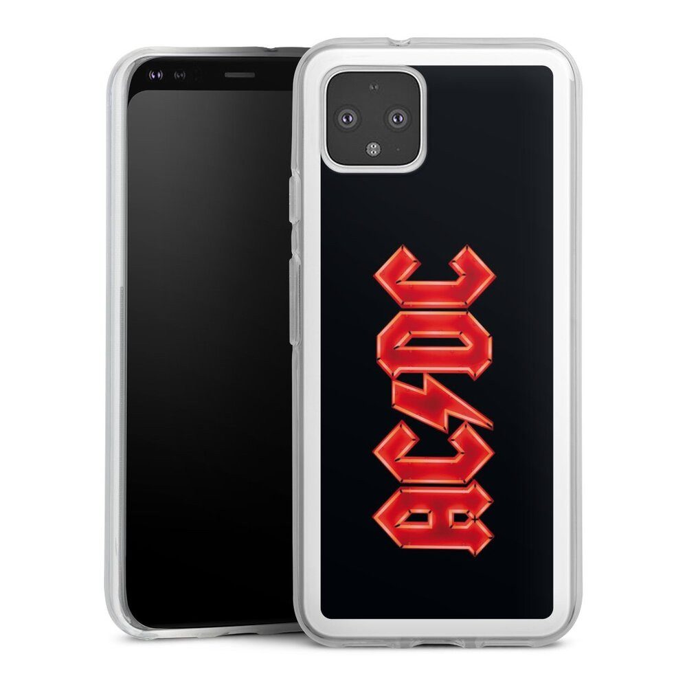 DeinDesign Handyhülle ACDC Logo Offizielles Lizenzprodukt ACDC Logo Large, Google Pixel 4 Silikon Hülle Bumper Case Handy Schutzhülle