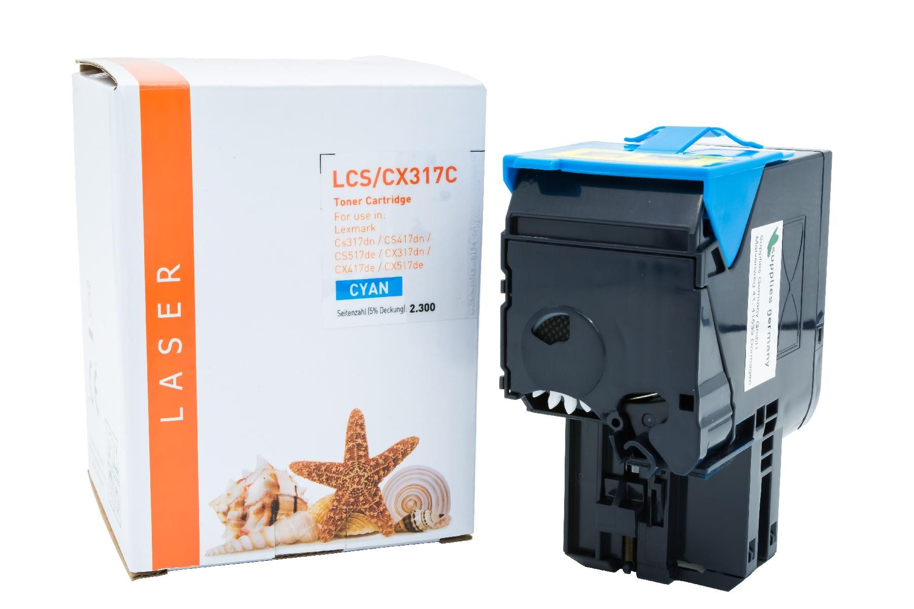 Supplies Germany Tonerkartusche 71B20C0, (1-St), Toner-Kit cyan return program cyan 2300 Seiten