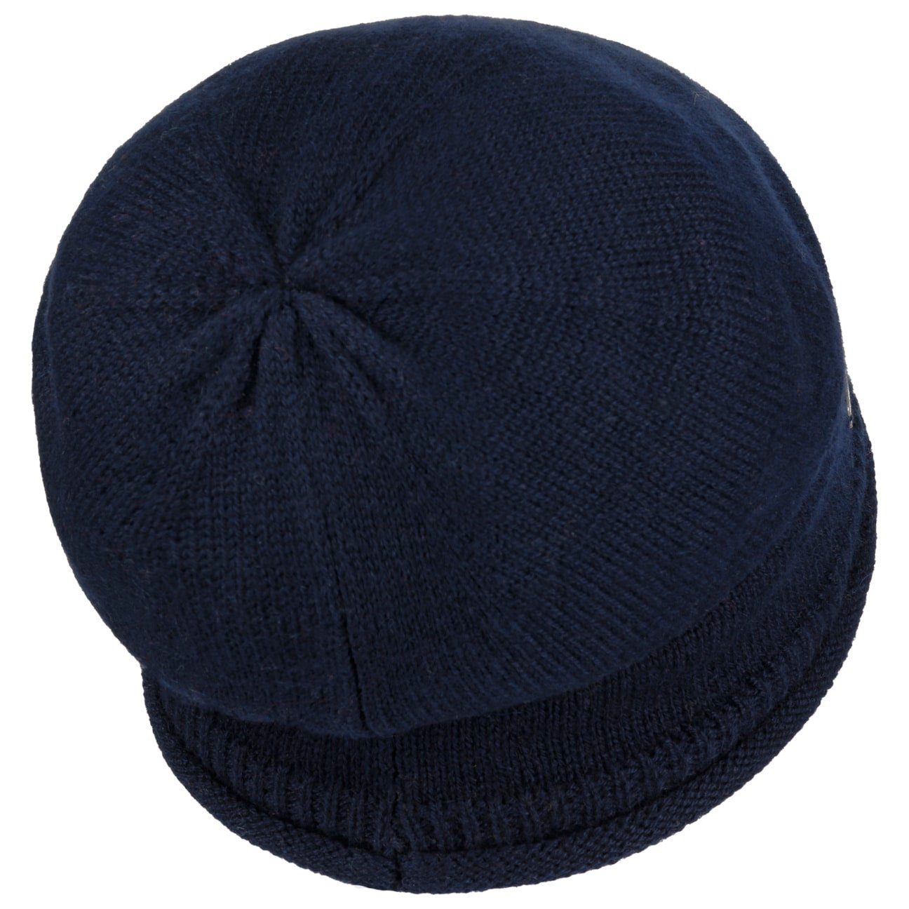 Seeberger Beanie (1-St) Strickmütze dunkelblau Oversize