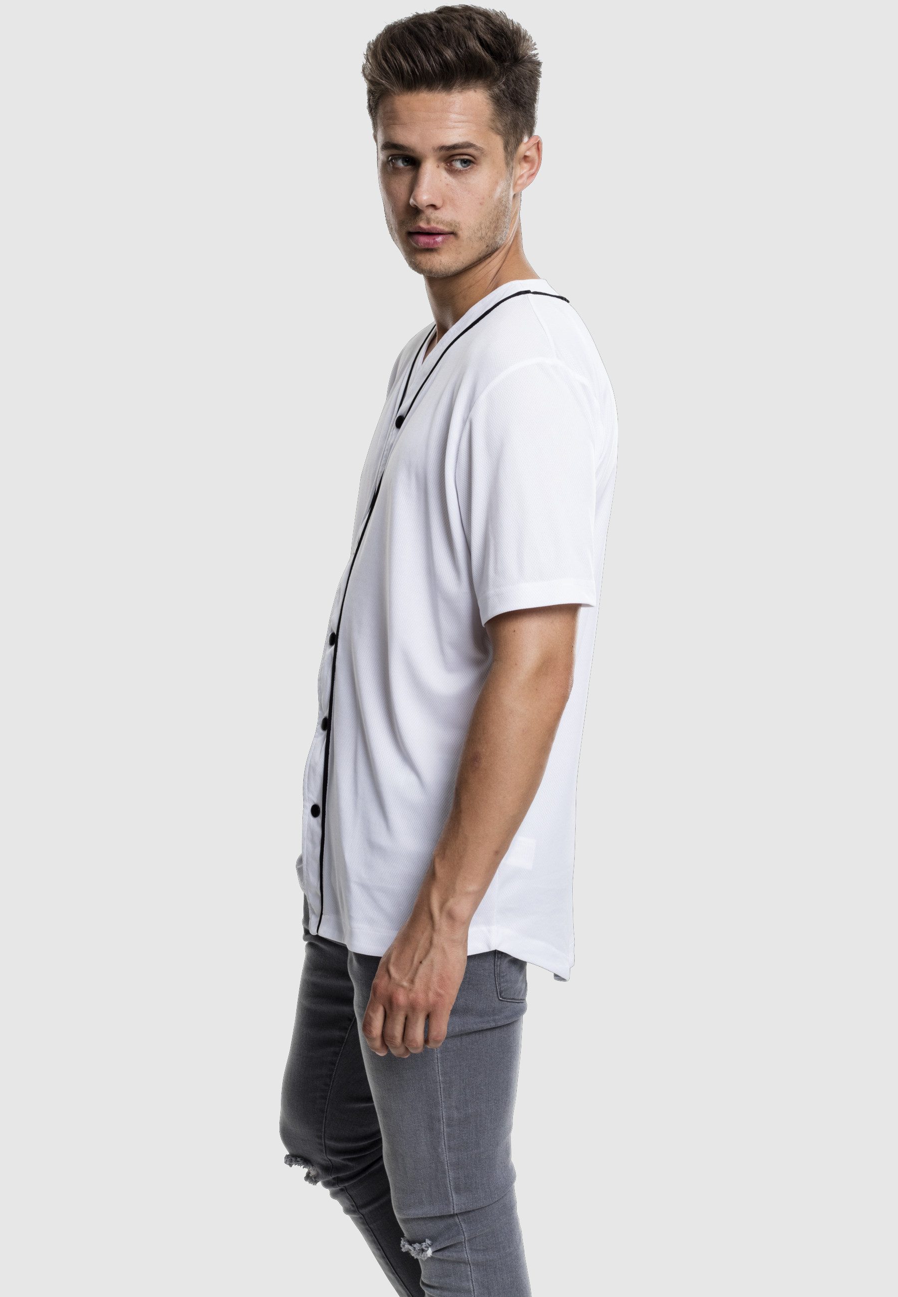 URBAN CLASSICS Kurzarmshirt Urban Classics Herren Baseball Mesh Jersey (1-tlg)