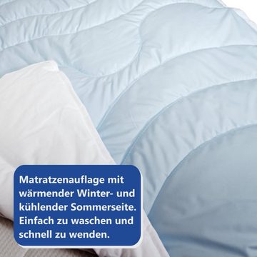 Naturmatratze BeCo Sommer-Winter Unterbett 2 in 1 Matratzenauflage, Beco, kuschelweich und angenehm kühlend