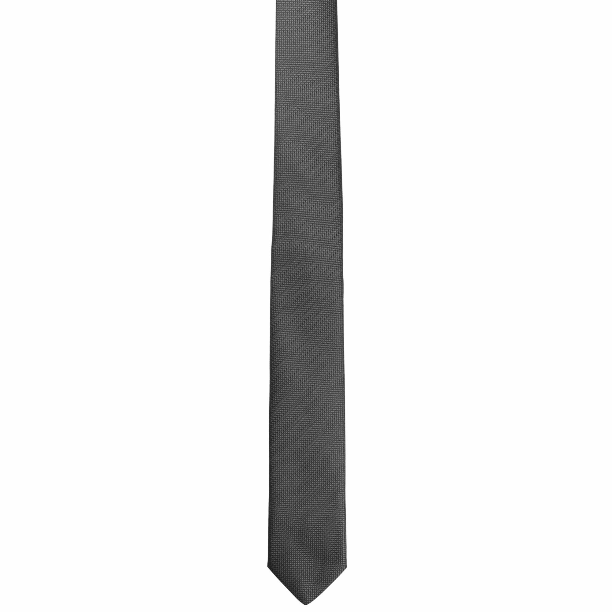 GASSANI Krawatte Herren-Krawatte Rips Fine Karo, z. Anzug Schmal Slim, Uni Seide Touch (Set, 2-St., Gepunktet, 2, Getupft, Paisley, Bunt, Geblümt, Schlips, Eins – Bild 4 von 5