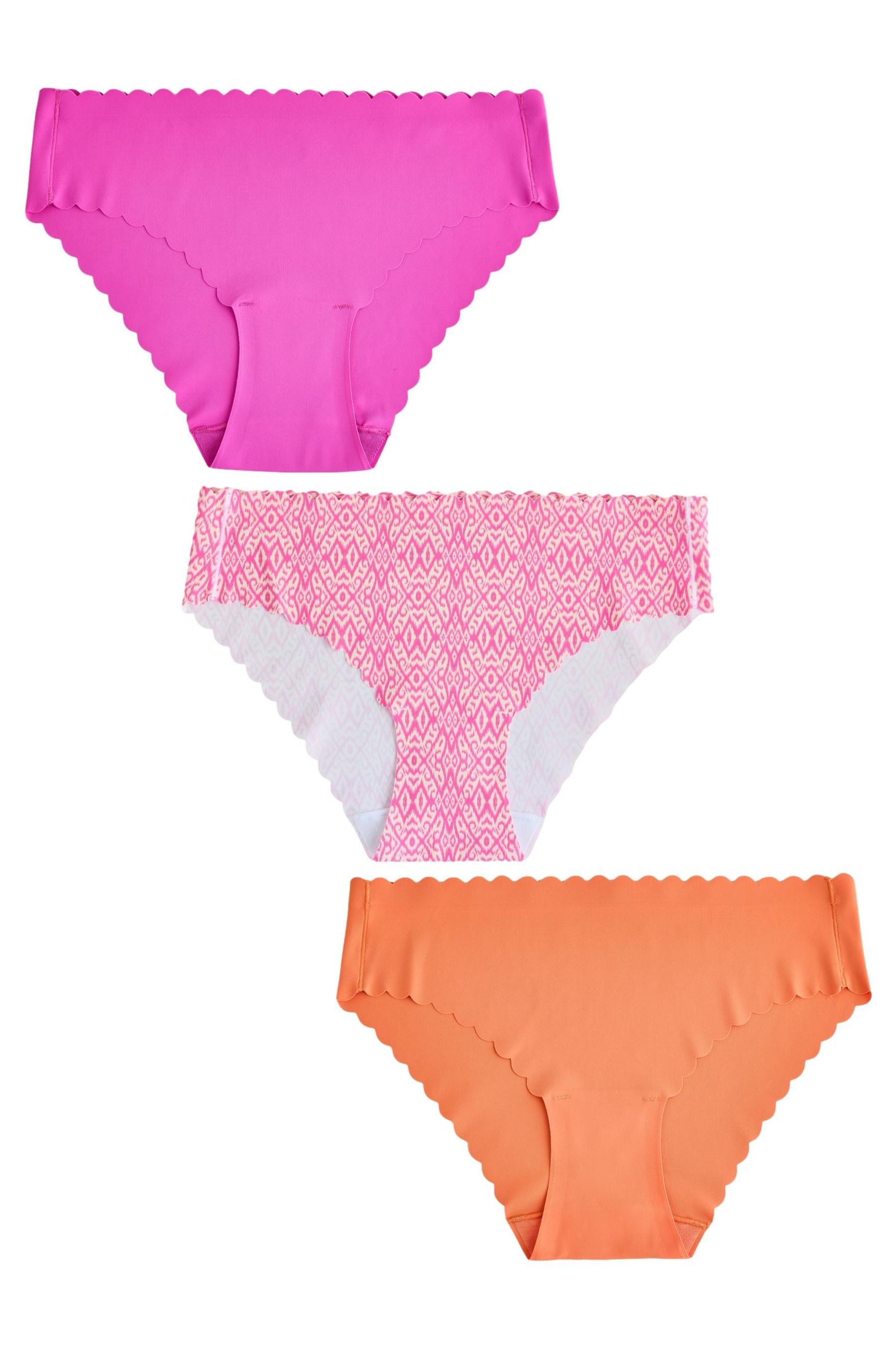 Brasilslip 3er-Pack Nahtlose Slips mit Bogenkante, Brazilian