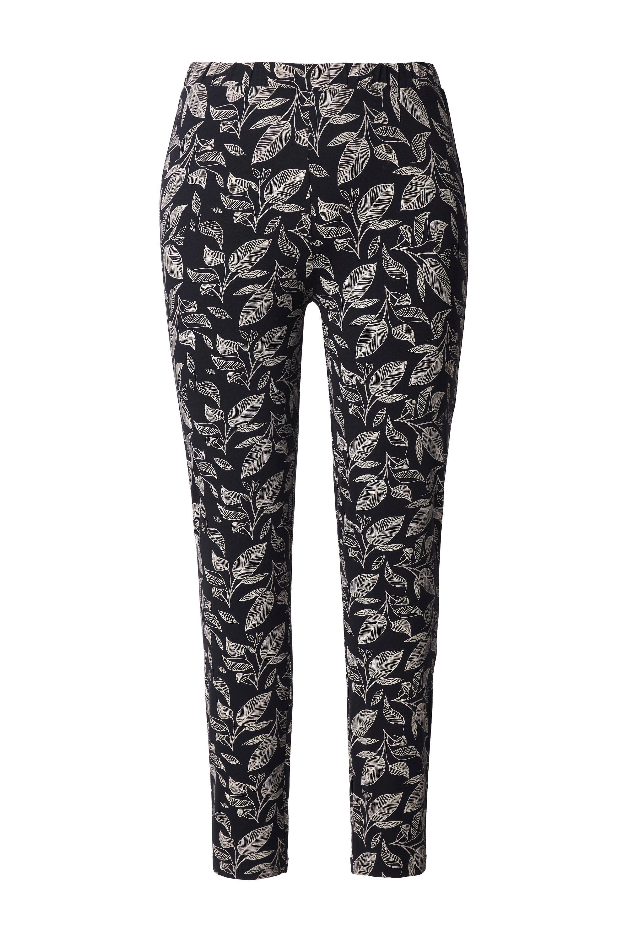 Ulla Popken Leggings Leggings Blätter Elastikbund günstig online kaufen