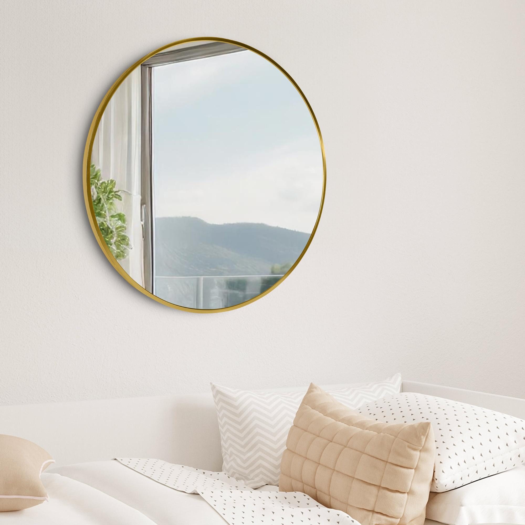 furnicato Wandspiegel Elsie 60x60 cm Gold Glanz (1-St)