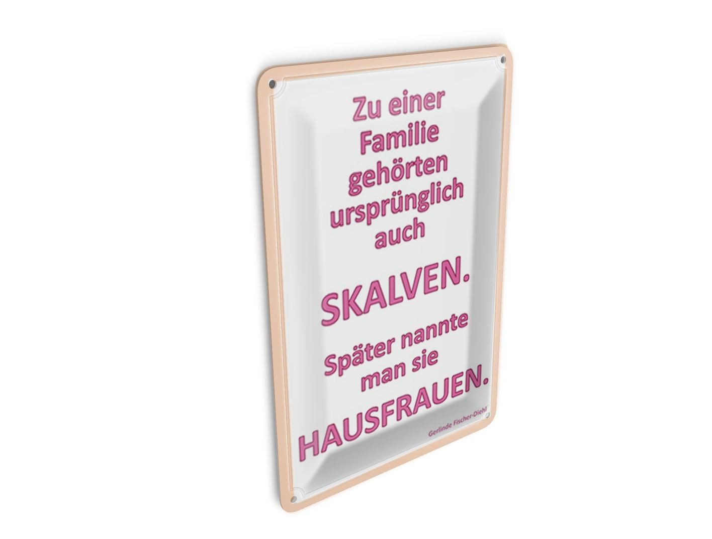 Femer GmbH Postkarte Spruch 10x14cm Zu einer Familie gehörten, unfrankiert