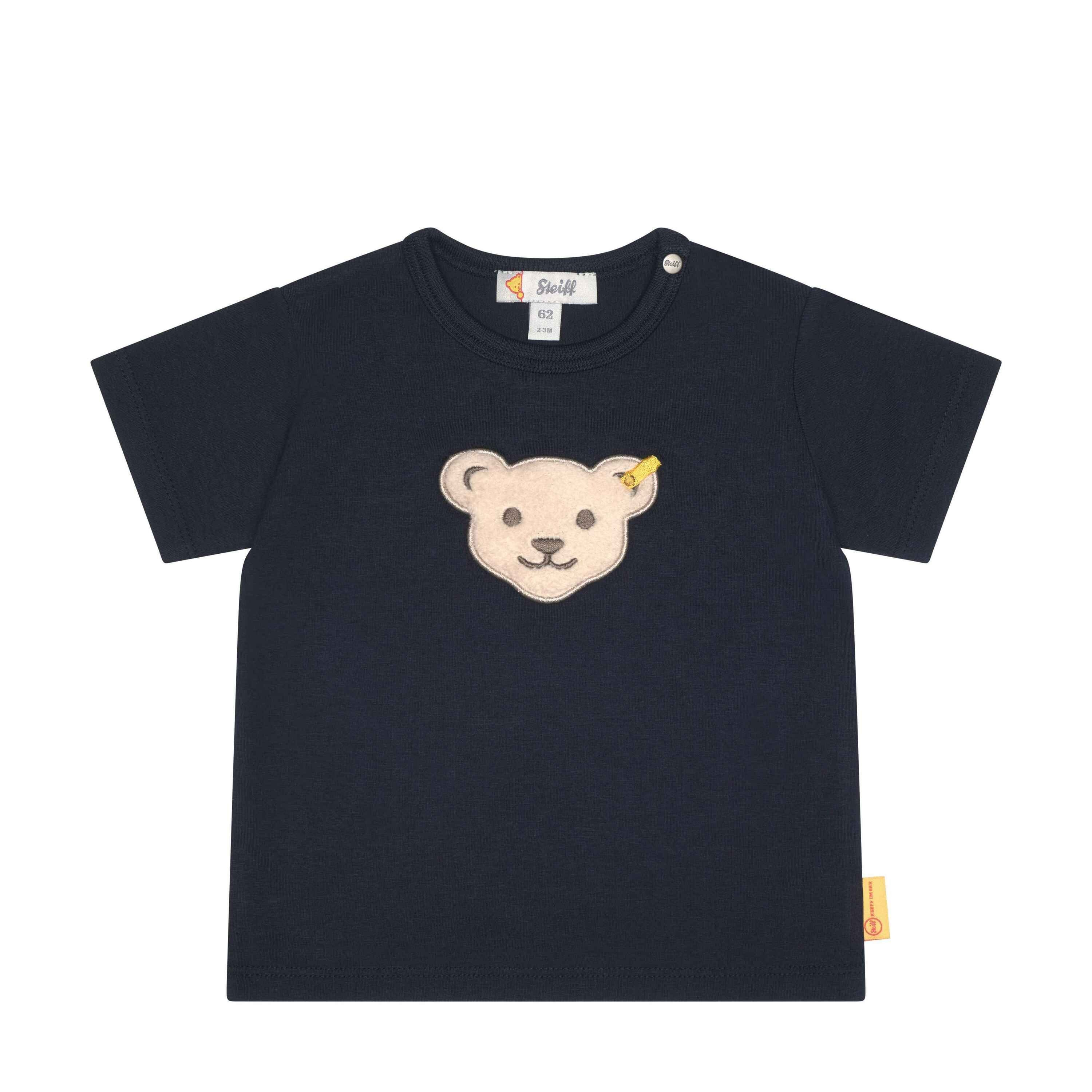 Steiff T-Shirt T-Shirt kurzarm Under The Surface mit Teddykopf