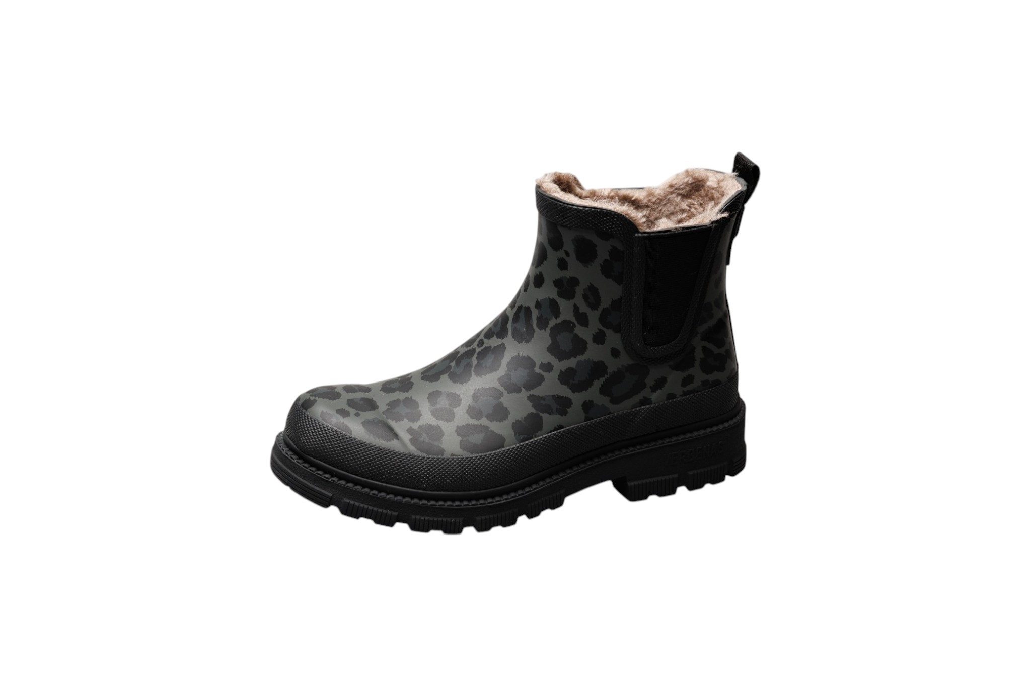 VERBENAS LUA FUR SMOOTH ANIMAL Gummistiefelette Rainboots, Regenstiefel in aktueller Leo-Optik
