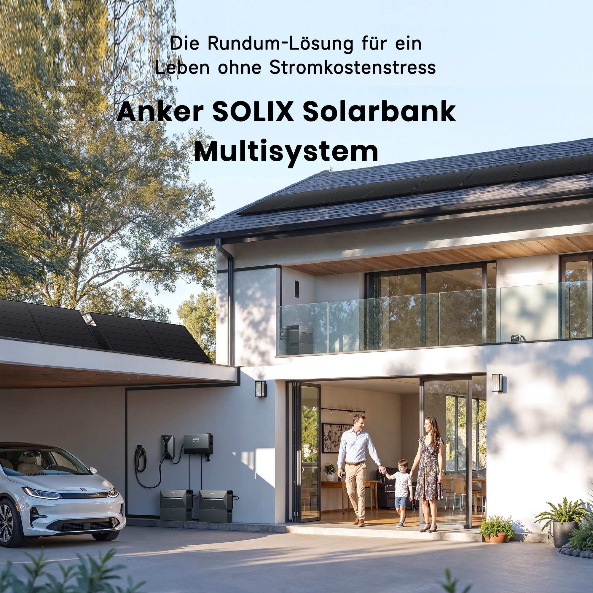 SolarMars Balkonkraftwerk mit Speicher 8000W mit Power Dock Solarbank Multisystem, (mit Anker Solix Solarbank 3 E2700 Pro und BP2700)