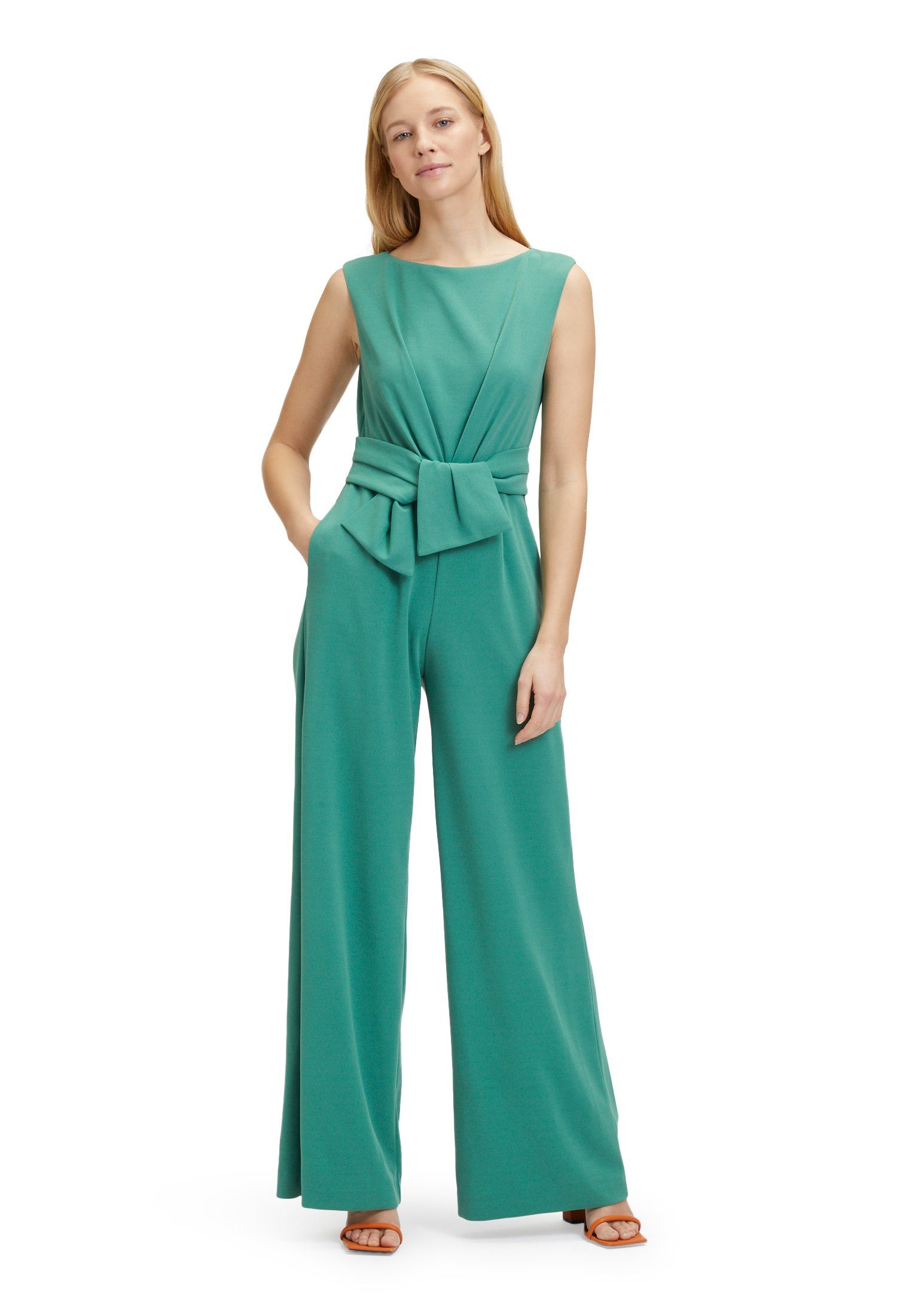 Vera Mont Jumpsuit mit weitem Bein (1-tlg) Bunddetail