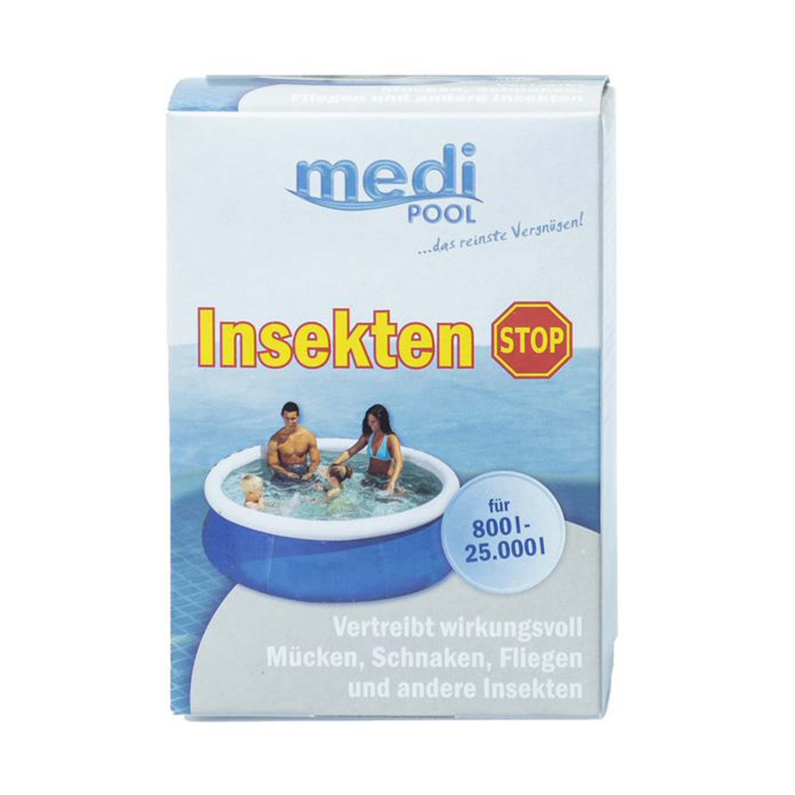 mediPOOL Poolpflege Insekten Stop 180g, 6x 30g Tabletten, Repellent Abwehrmittel, (Kein Set)