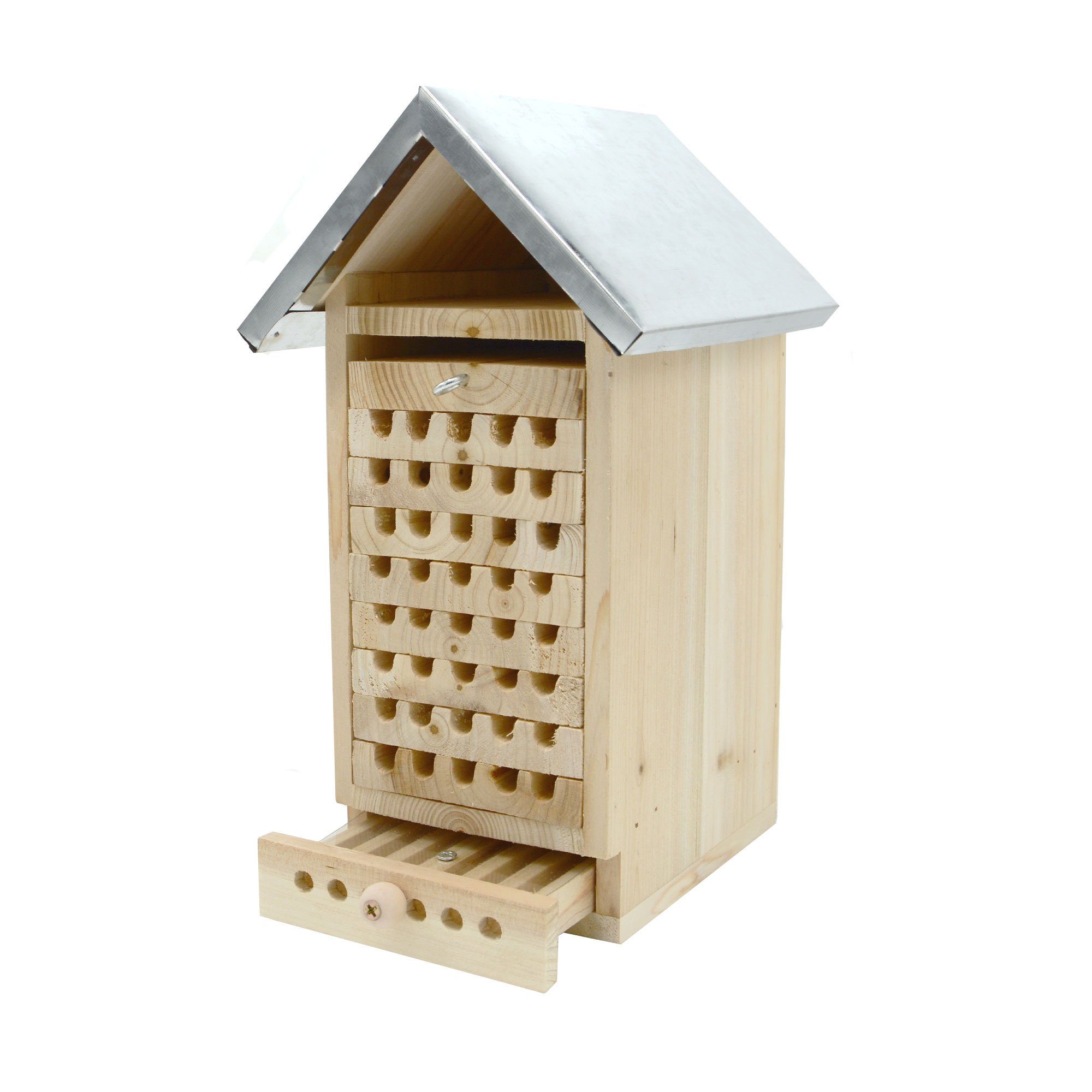 UNUS GARDEN Insektenhotel Wildbienenhaus mit Observer-Schubladen, (1-St)